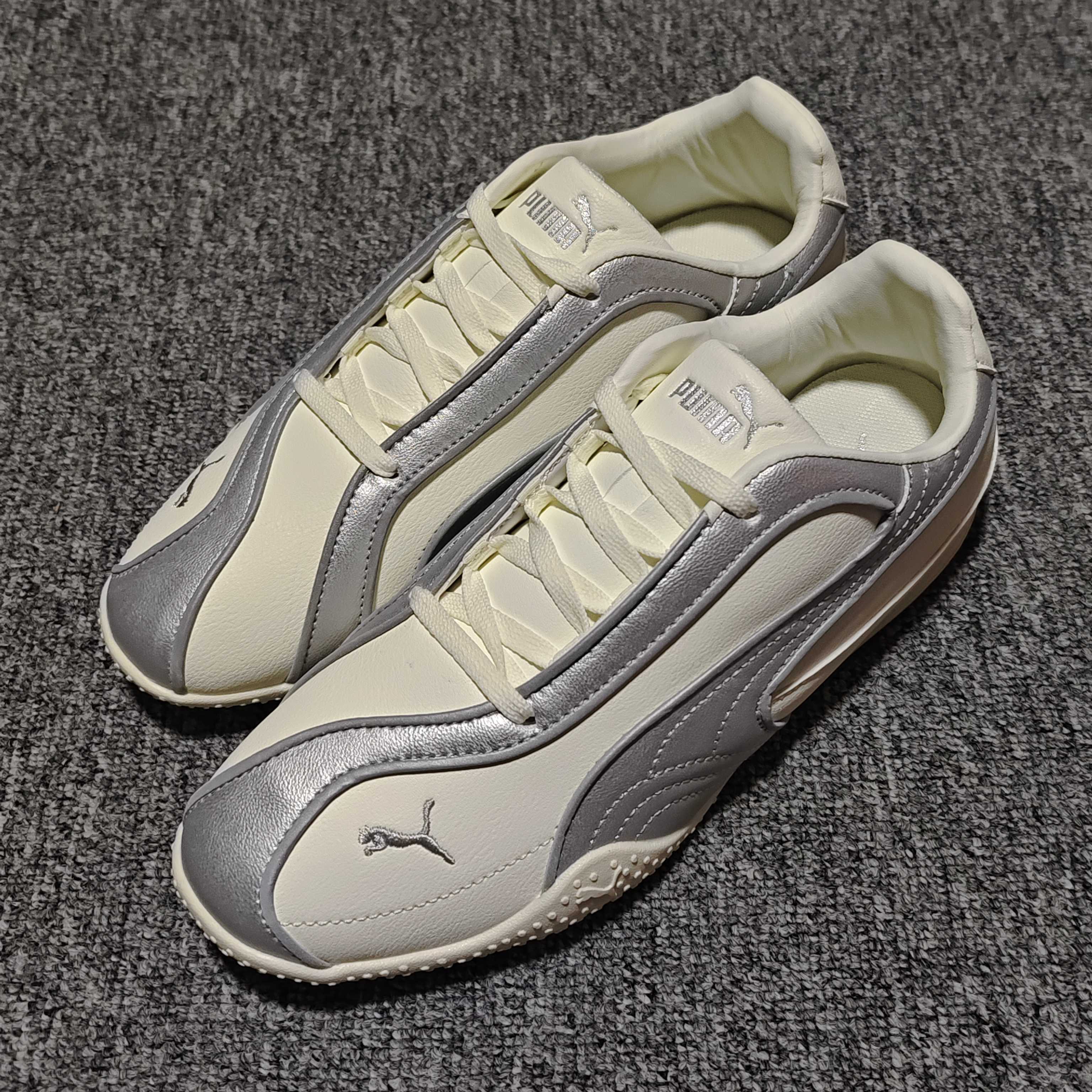 网红爆款 PUMA 彪马 Bella V2 Leather 时尚百搭 舒适 德训 薄底鞋休闲鞋 -02 