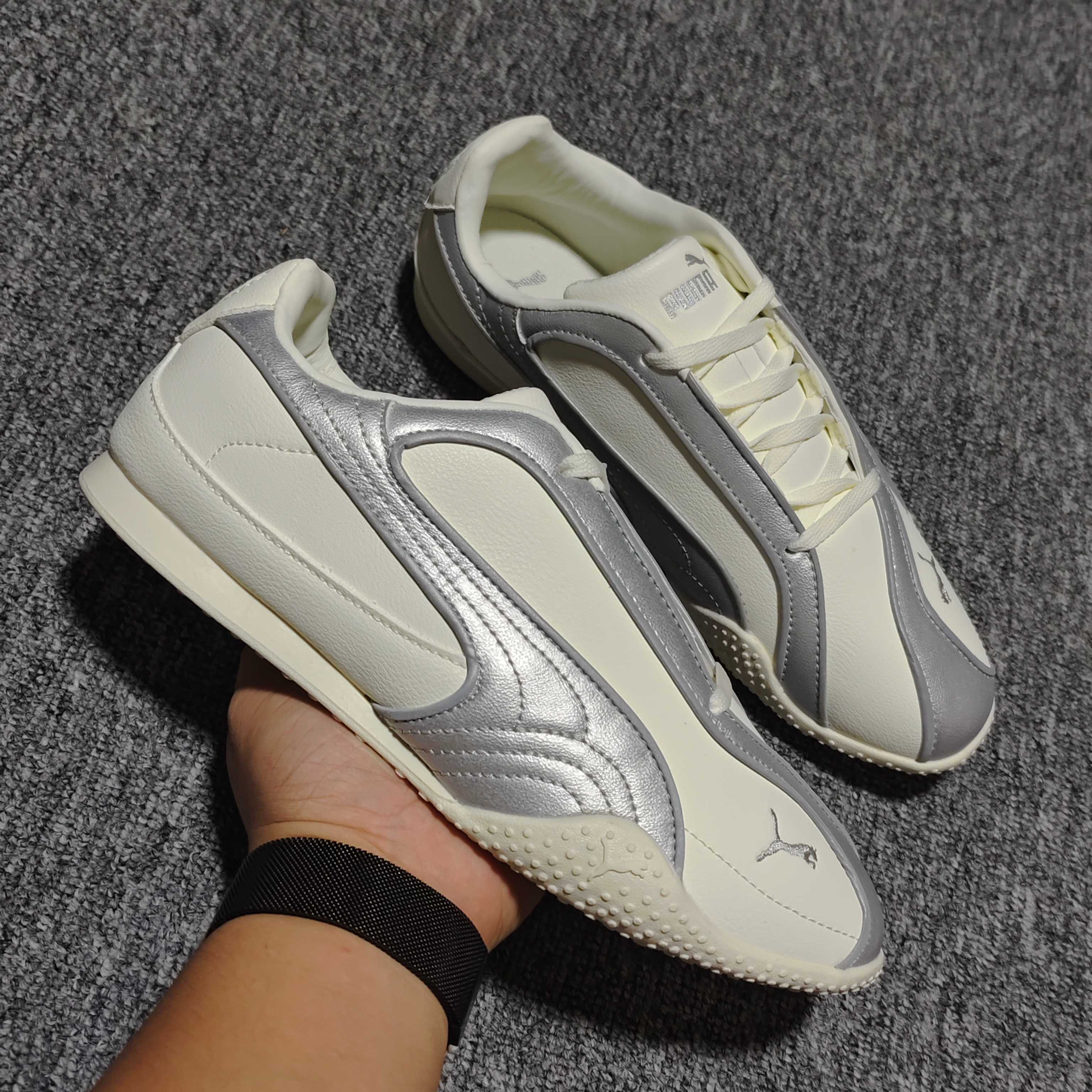 网红爆款 PUMA 彪马 Bella V2 Leather 时尚百搭 舒适 德训 薄底鞋休闲鞋 -02 