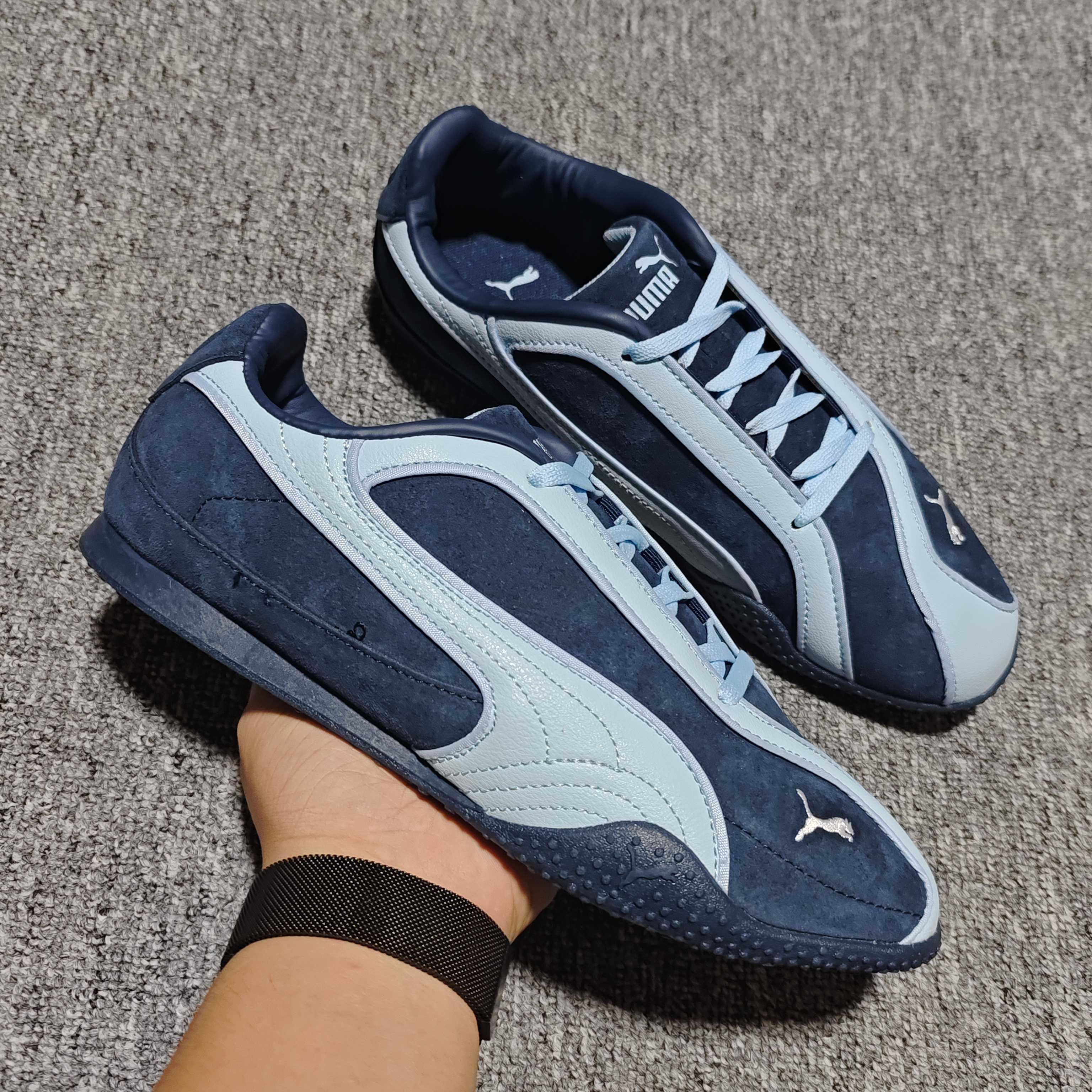 网红爆款 PUMA 彪马 Bella V2 Leather 时尚百搭 舒适 德训 薄底鞋休闲鞋 -01 