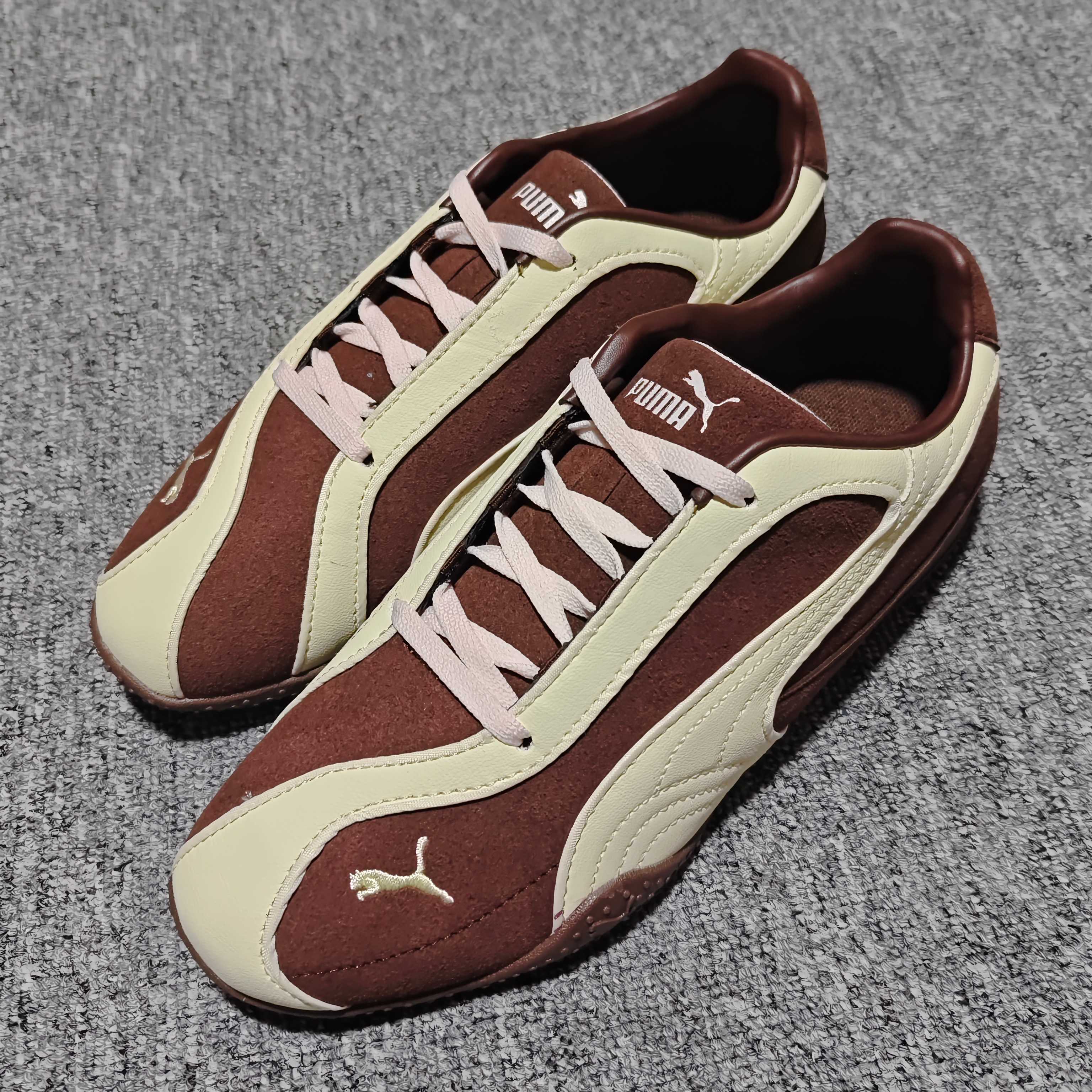 网红爆款 PUMA 彪马 Bella V2 Leather 时尚百搭 舒适 德训 薄底鞋休闲鞋 -02 