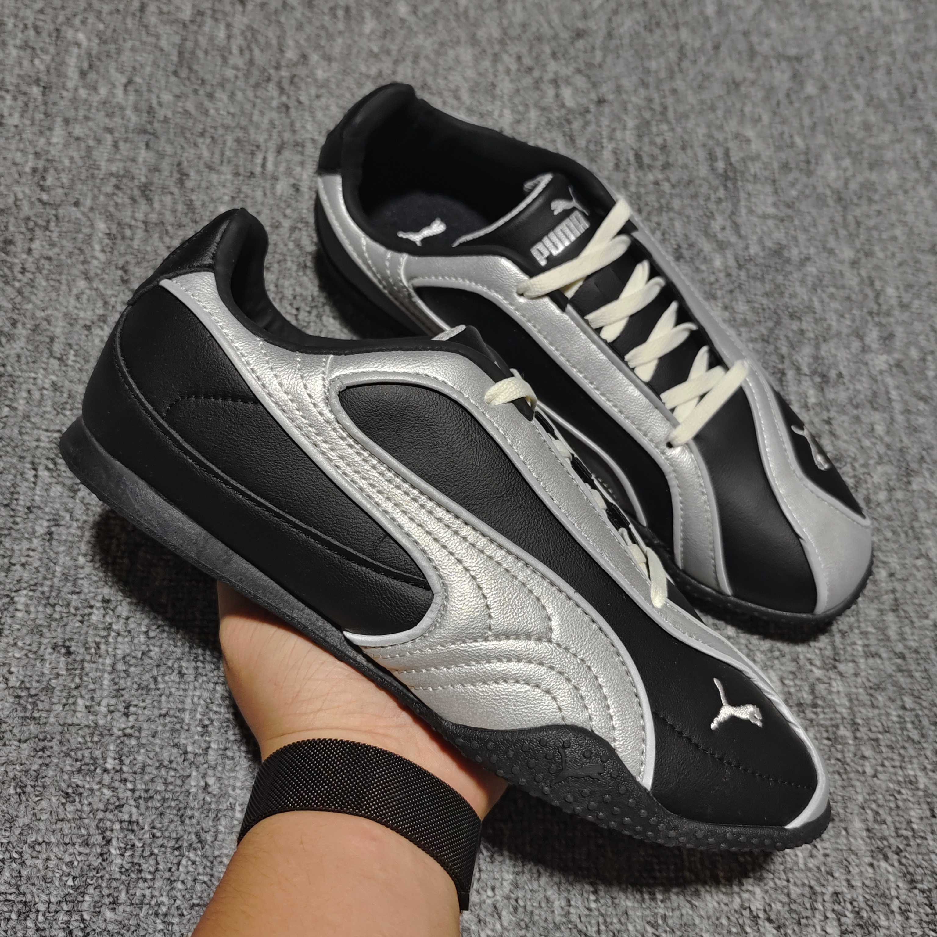 网红爆款 PUMA 彪马 Bella V2 Leather 时尚百搭 舒适 德训 薄底鞋休闲鞋 -01 