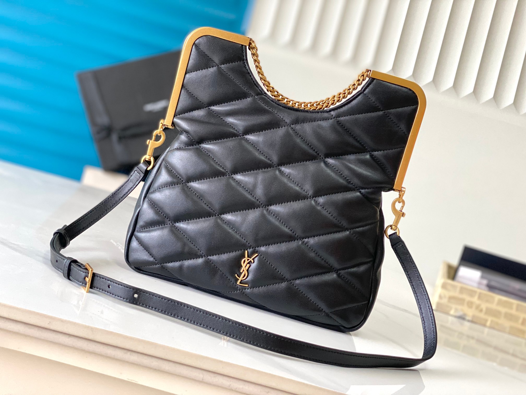 Buy Sell
 Chanel Classic Flap Bag Handbags Crossbody & Shoulder Bags Black Gold Hardware Sheepskin Summer Collection Vintage Chains