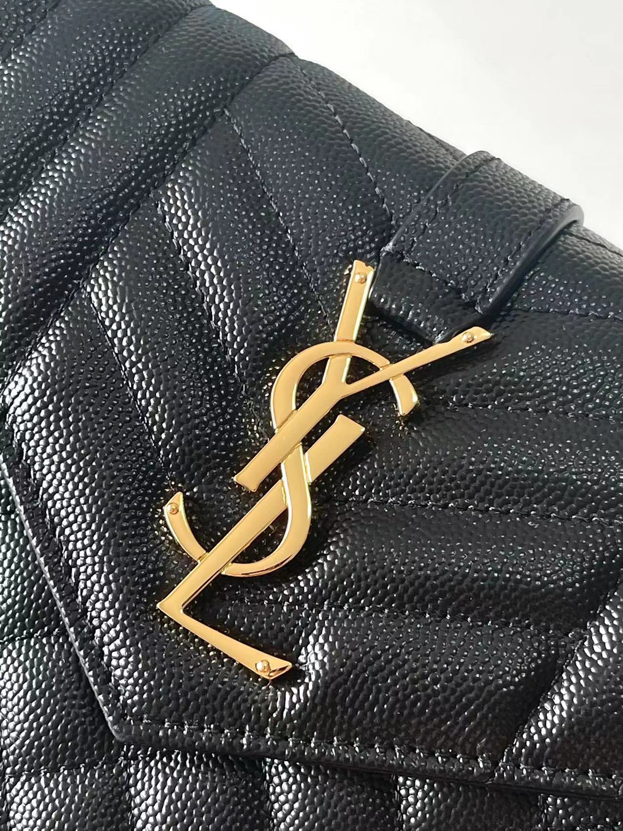 YSL bag Black ball pattern/gold buckle — photo 5
