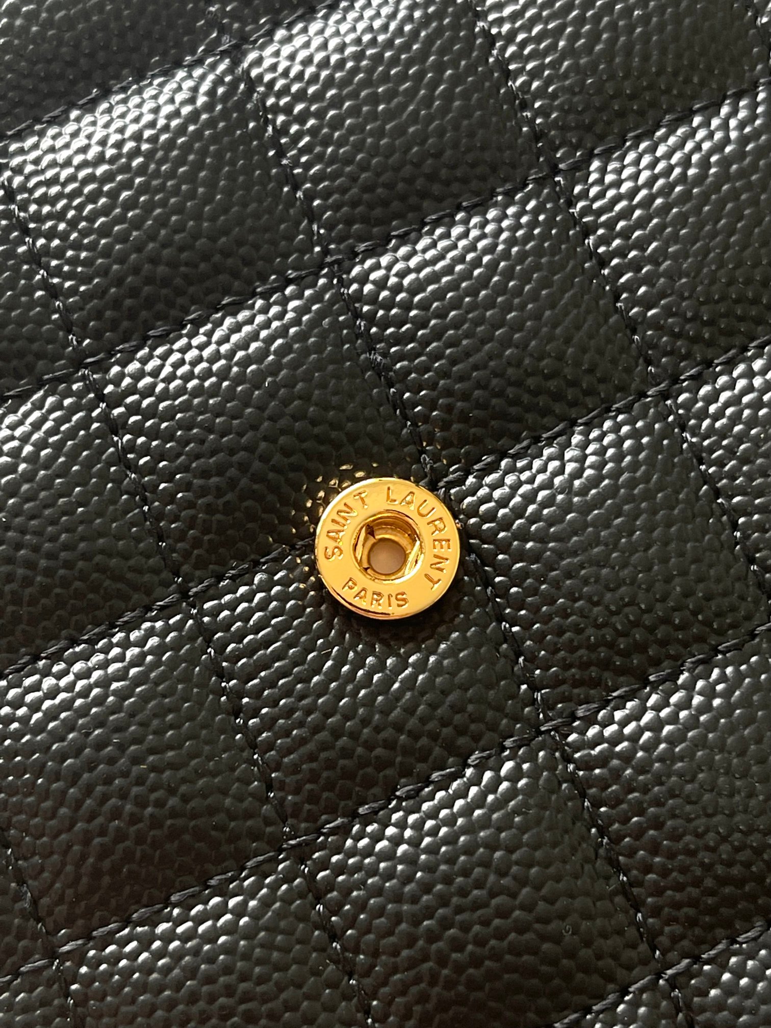 YSL bag Black ball pattern/gold buckle — photo 6