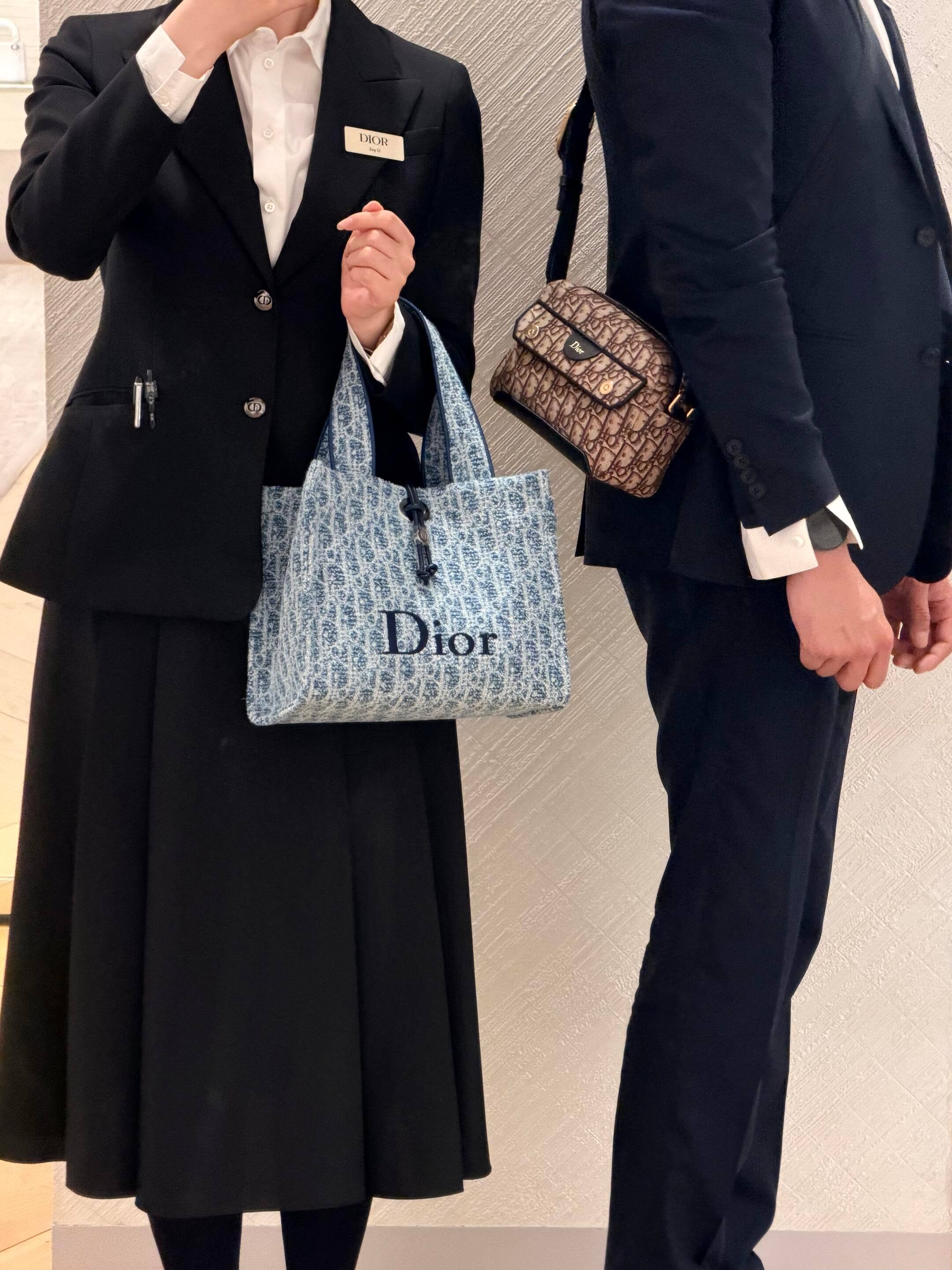 Dior Blue Oblique jacquard tote everyday