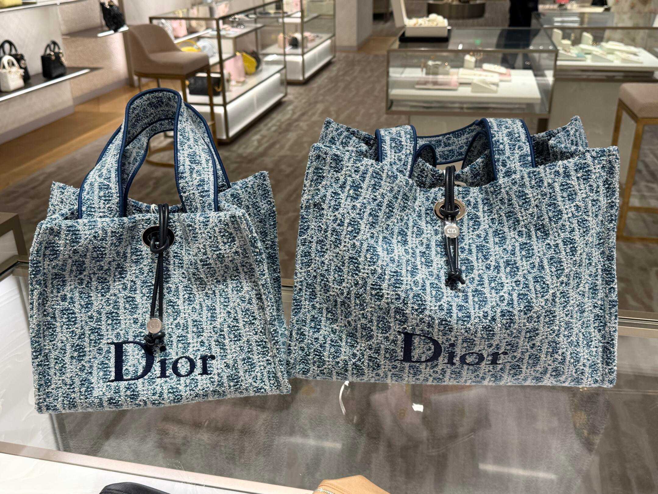 Dior Blue Oblique jacquard tote everyday