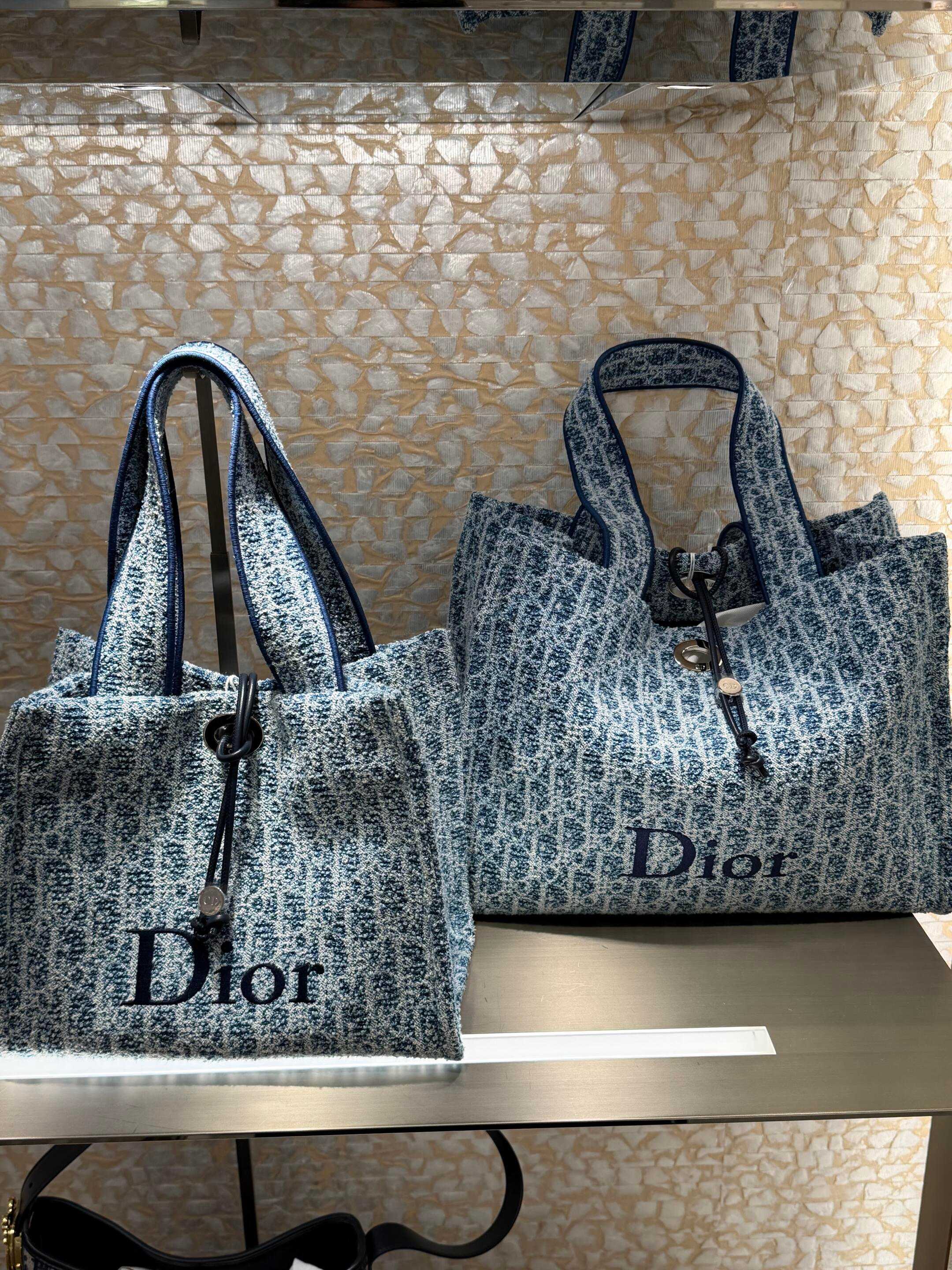 Dior Blue Oblique jacquard tote everyday