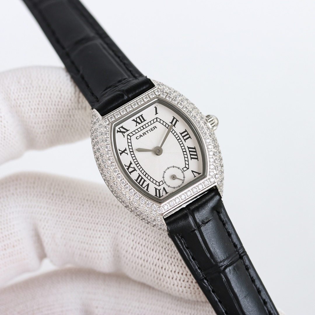 “Rose” Cartier Mini Lady Face-to-Face Swiss Quartz Wristwatch: Superreal Beauty - 图片 7