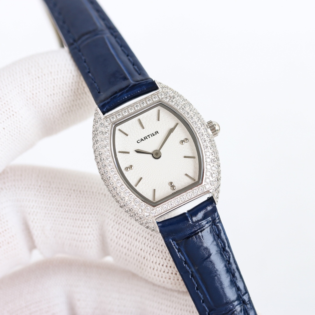 “Rose” Cartier Mini Lady Face-to-Face Swiss Quartz Wristwatch: Superreal Beauty - 图片 2