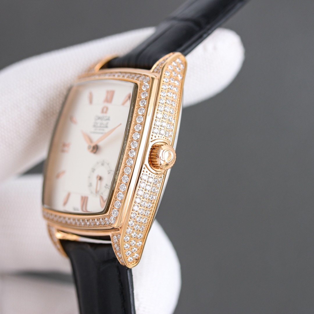 Stylish OMEGA Silver 1680 Rose Gold Hipster Watch with 8S63 Automatic Core - 图片 7