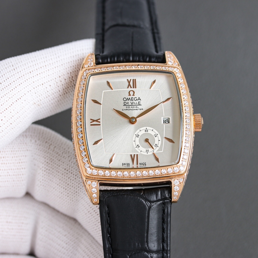 Stylish OMEGA Silver 1680 Rose Gold Hipster Watch with 8S63 Automatic Core - 图片 6