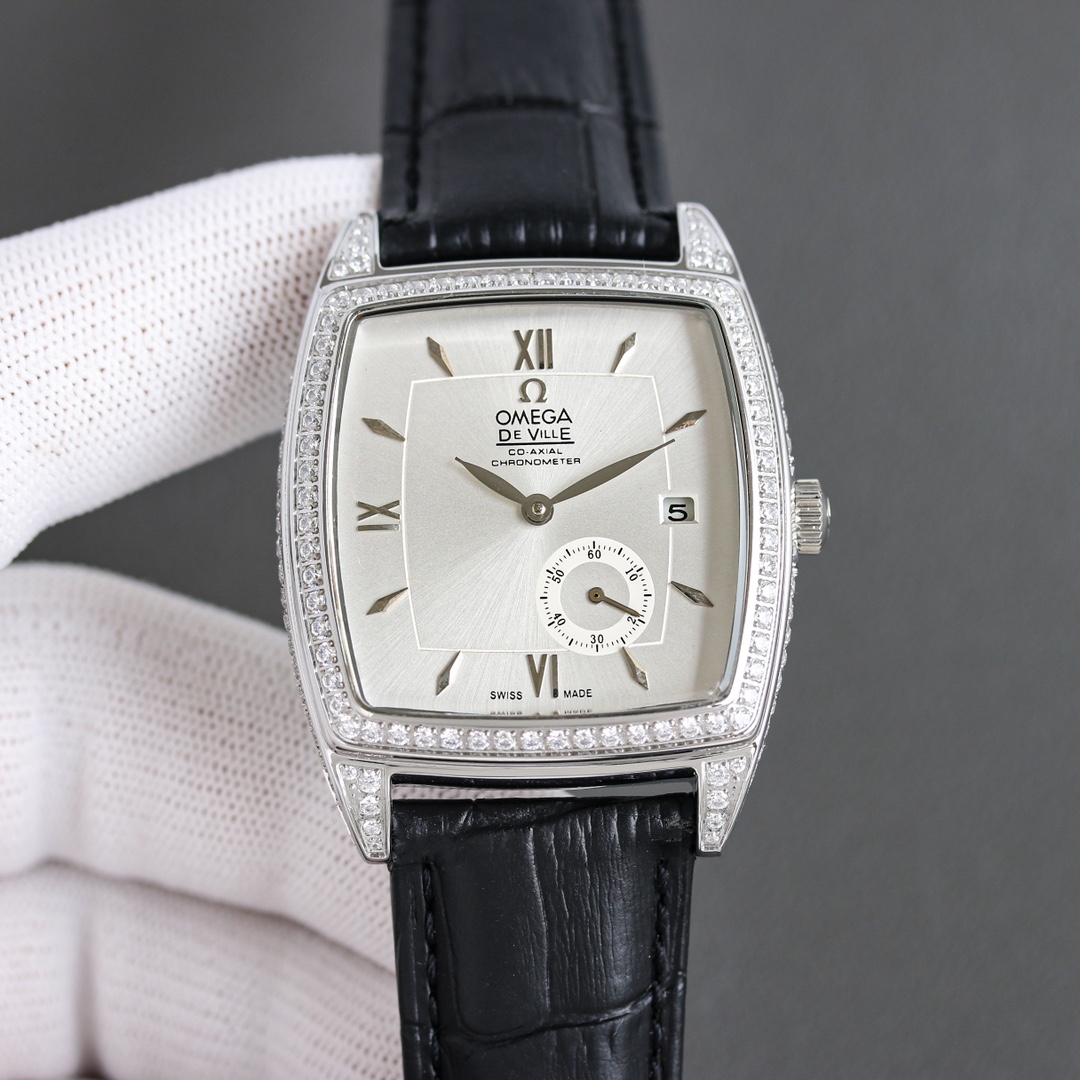 Stylish OMEGA Silver 1680 Rose Gold Hipster Watch with 8S63 Automatic Core - 图片 4