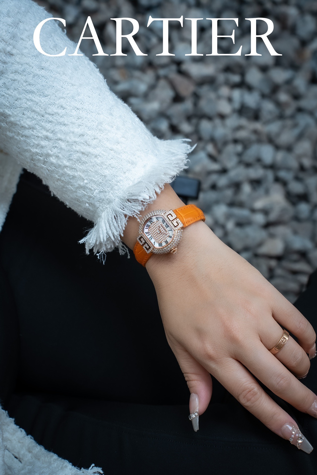 Cartier 卡地亚-—Tortue（龟形） 整体更接近原装字体 皮表则升级为 头层意大利