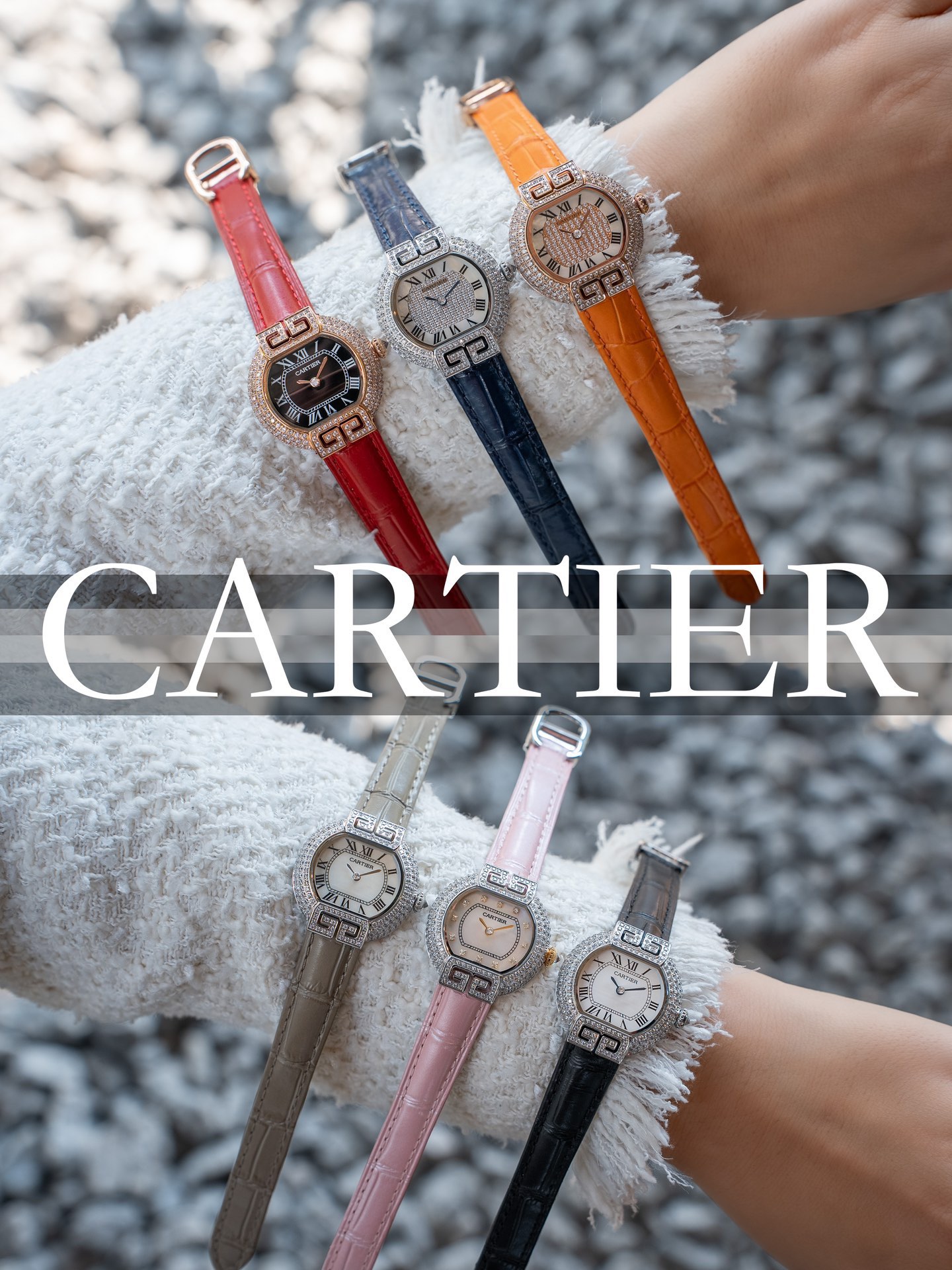 Cartier 卡地亚-—Tortue（龟形） 整体更接近原装字体 皮表则升级为 头层意大利