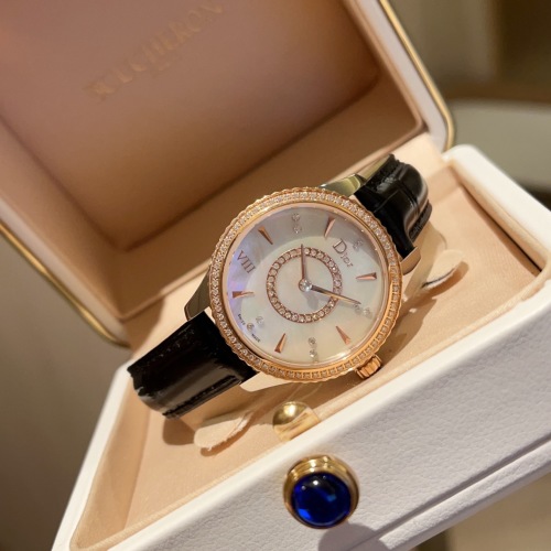 Dior VIII Montaigne Burgundy Ladies Watch, 33mm, Diamond-Set Bezel 1 Dior VIII Montaigne Burgundy Ladies Watch, 33mm, Diamond-Set Bezel