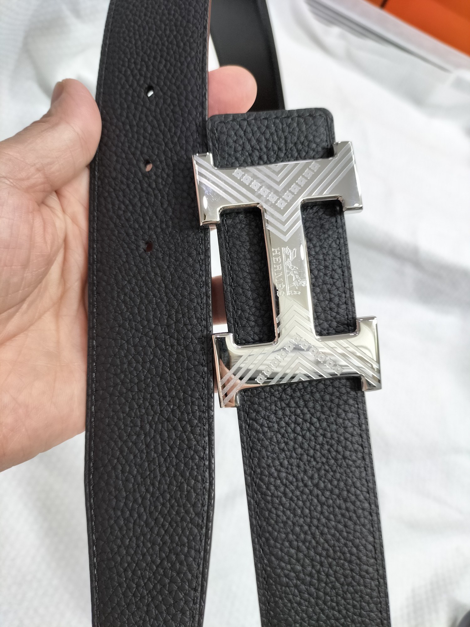 Hermes3.8原单品质意大利进口小牛皮TOgo皮手感极佳上身郊皮果棒商务休闲！