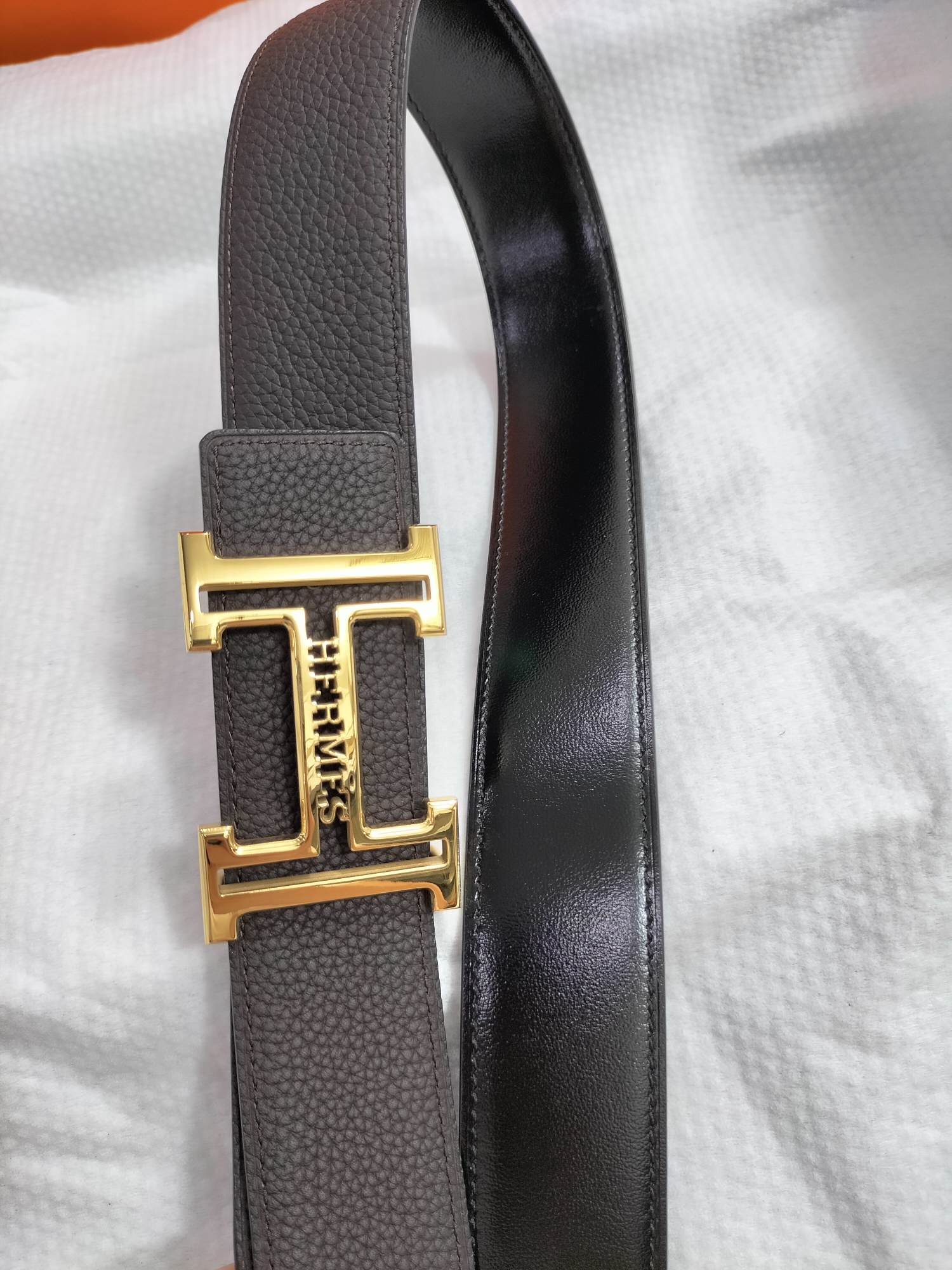 Hermes3.8原单品质意大利进口小牛皮TOgo皮手感极佳上身郊皮果棒商务休闲！