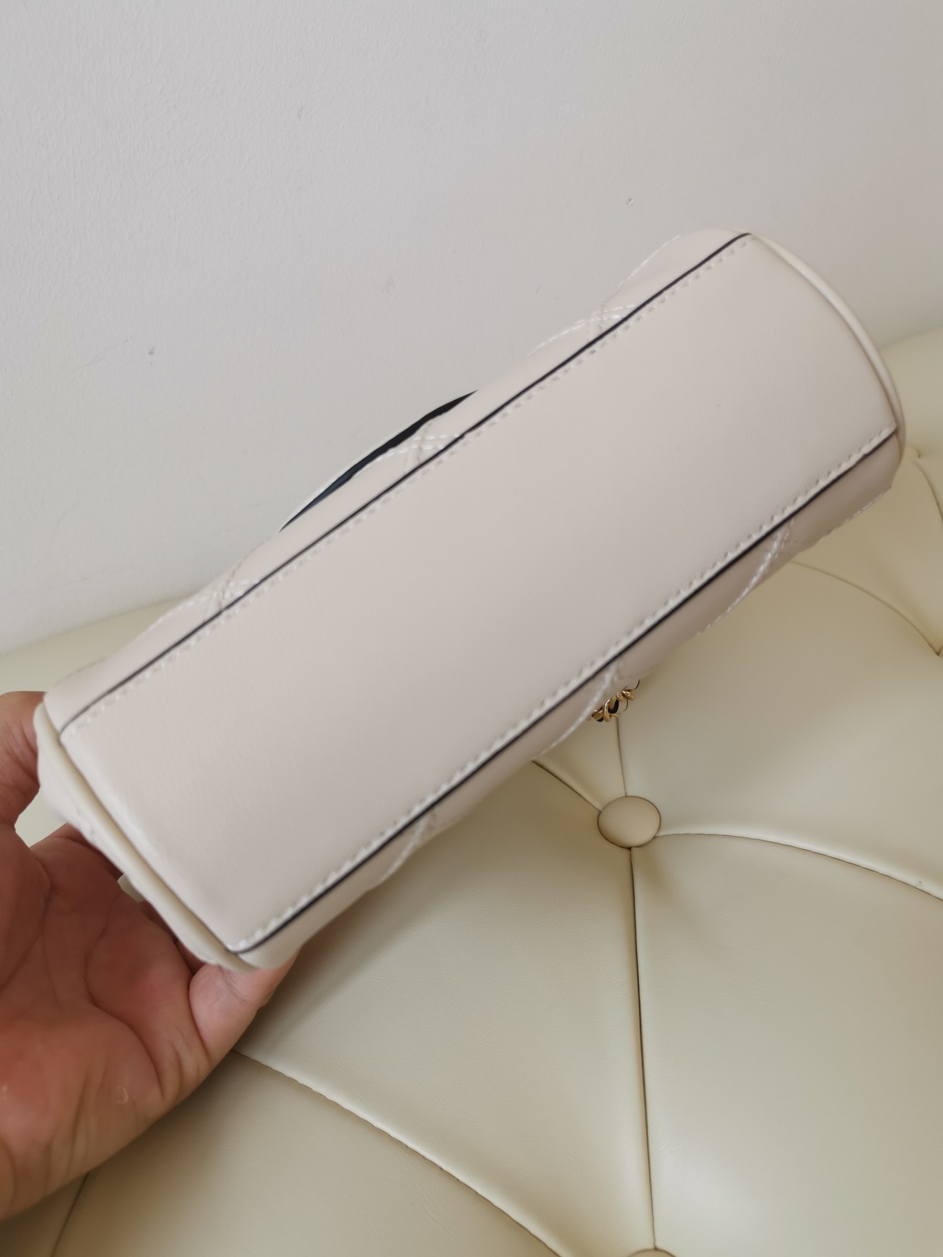 Tory Burch TORY BURCH 汤丽柏琦 FLEMING 迷你链条斜纹托特包