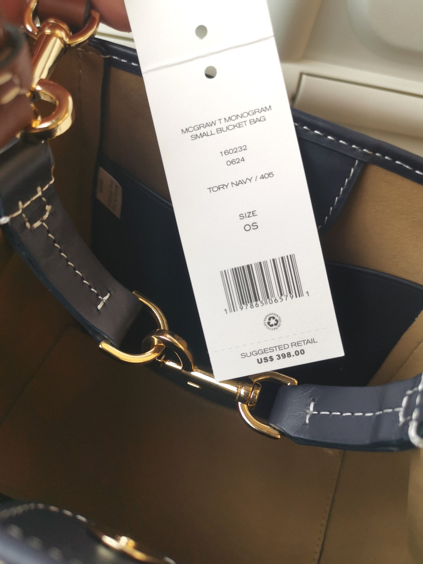 Tory Burch ～小号水桶包 McGraw 小号水桶包精选荔枝纹皮革