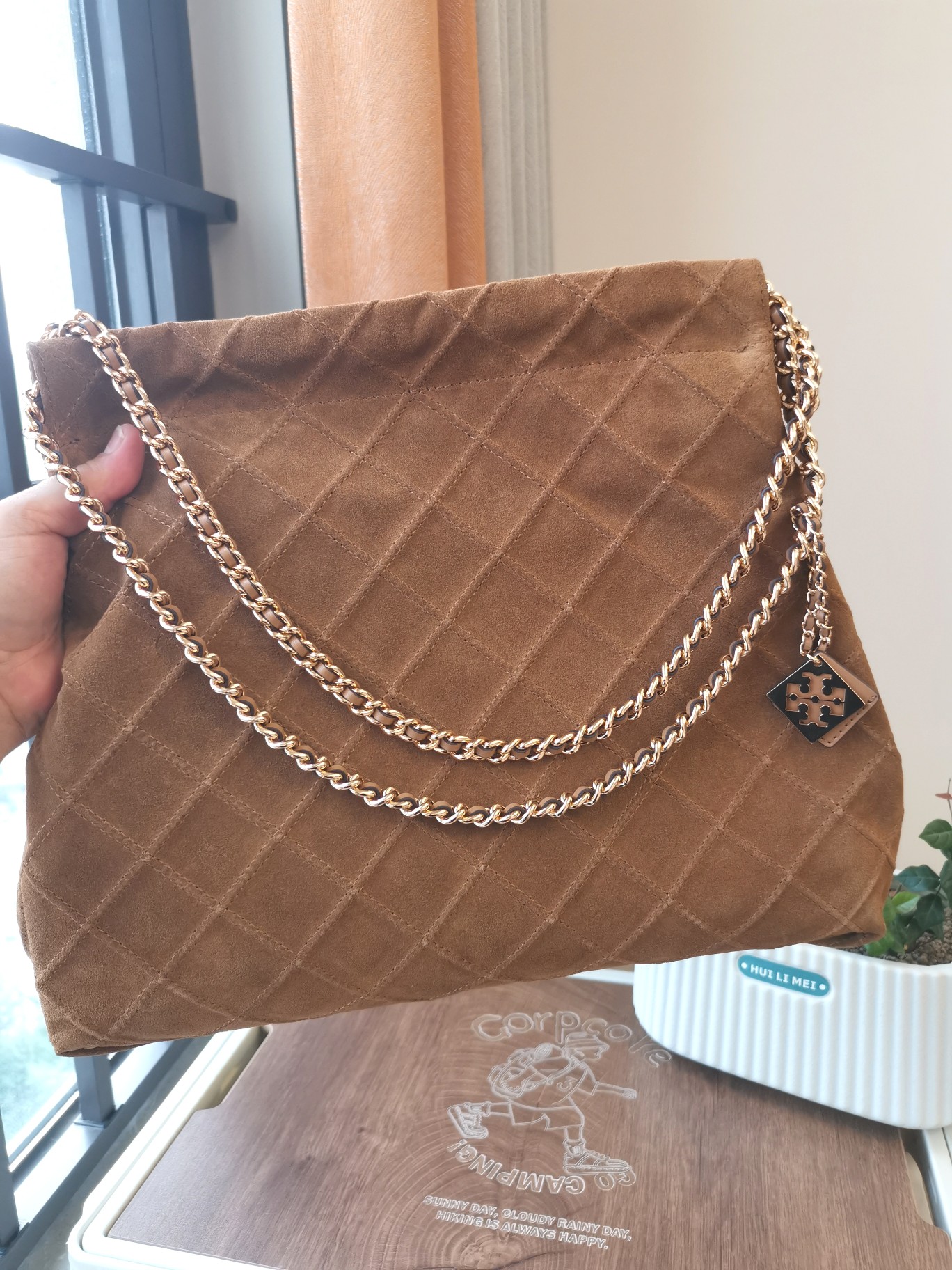 Tory Burch FLEMING系列抽绳托特包来咯
