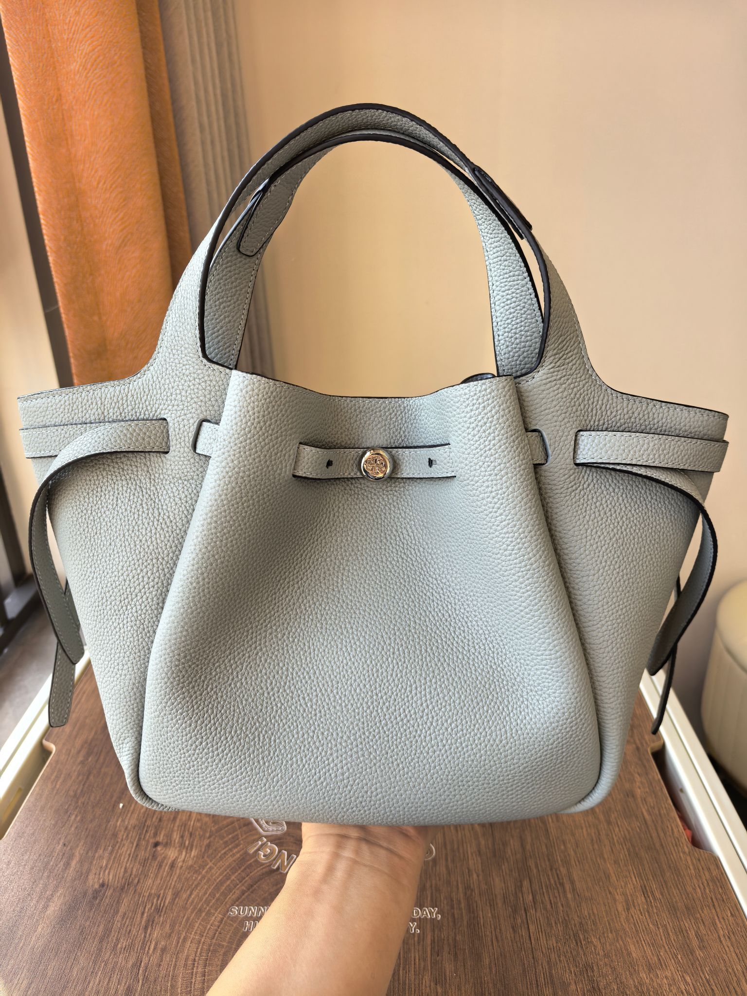 Tory Burch Toryburch全新抽绳购物托特包