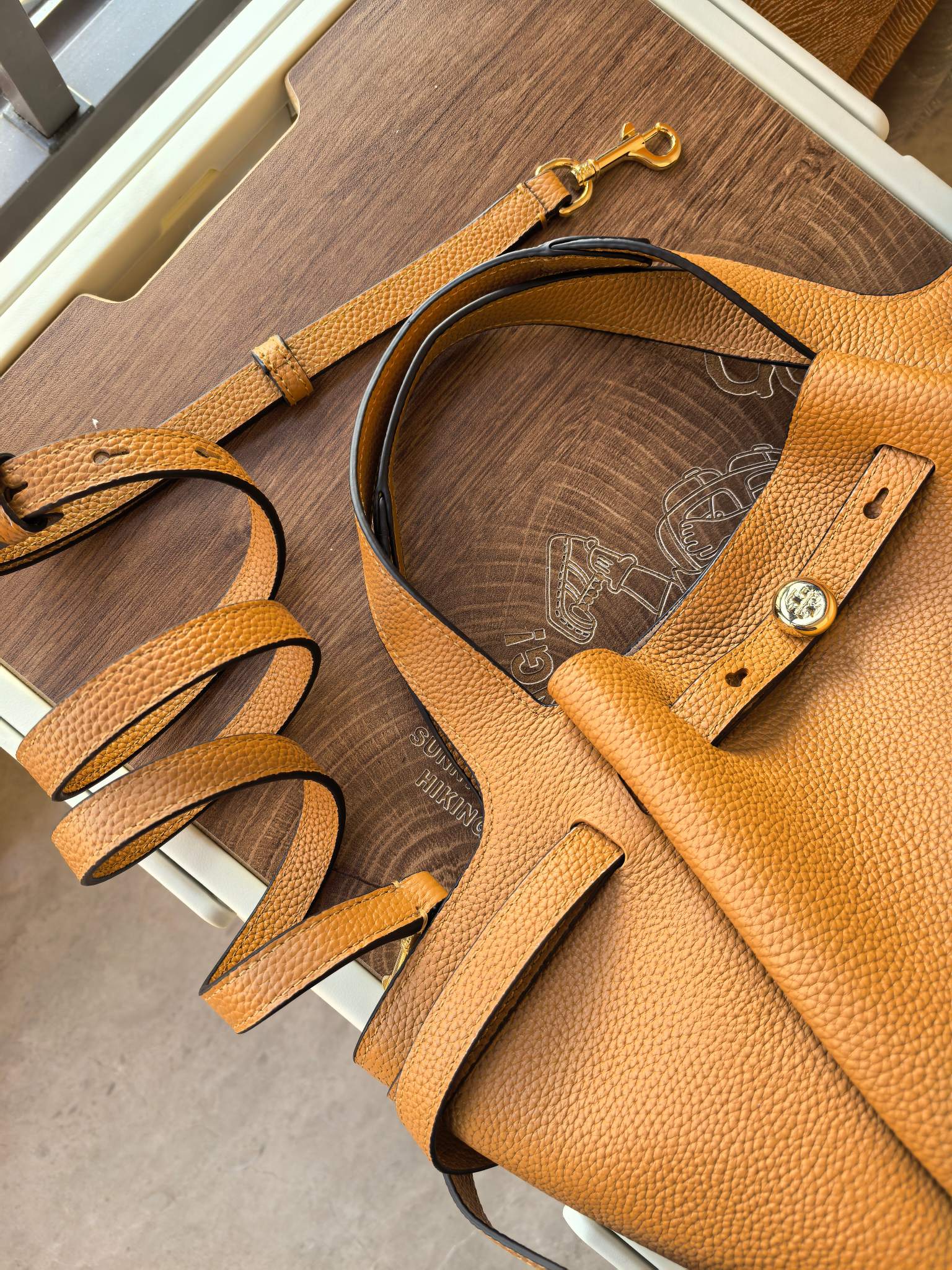 Tory Burch Toryburch全新抽绳购物托特包