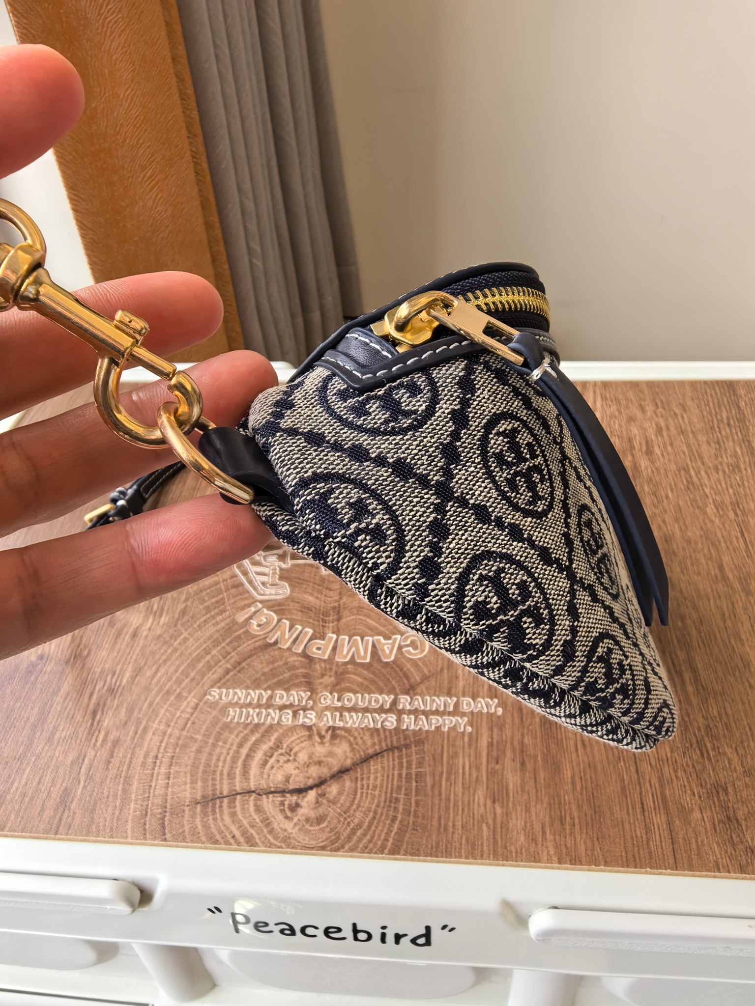 Tory Burch ToryBurch新款蓝花，黑花腰包 休闲 慵懒老钱风