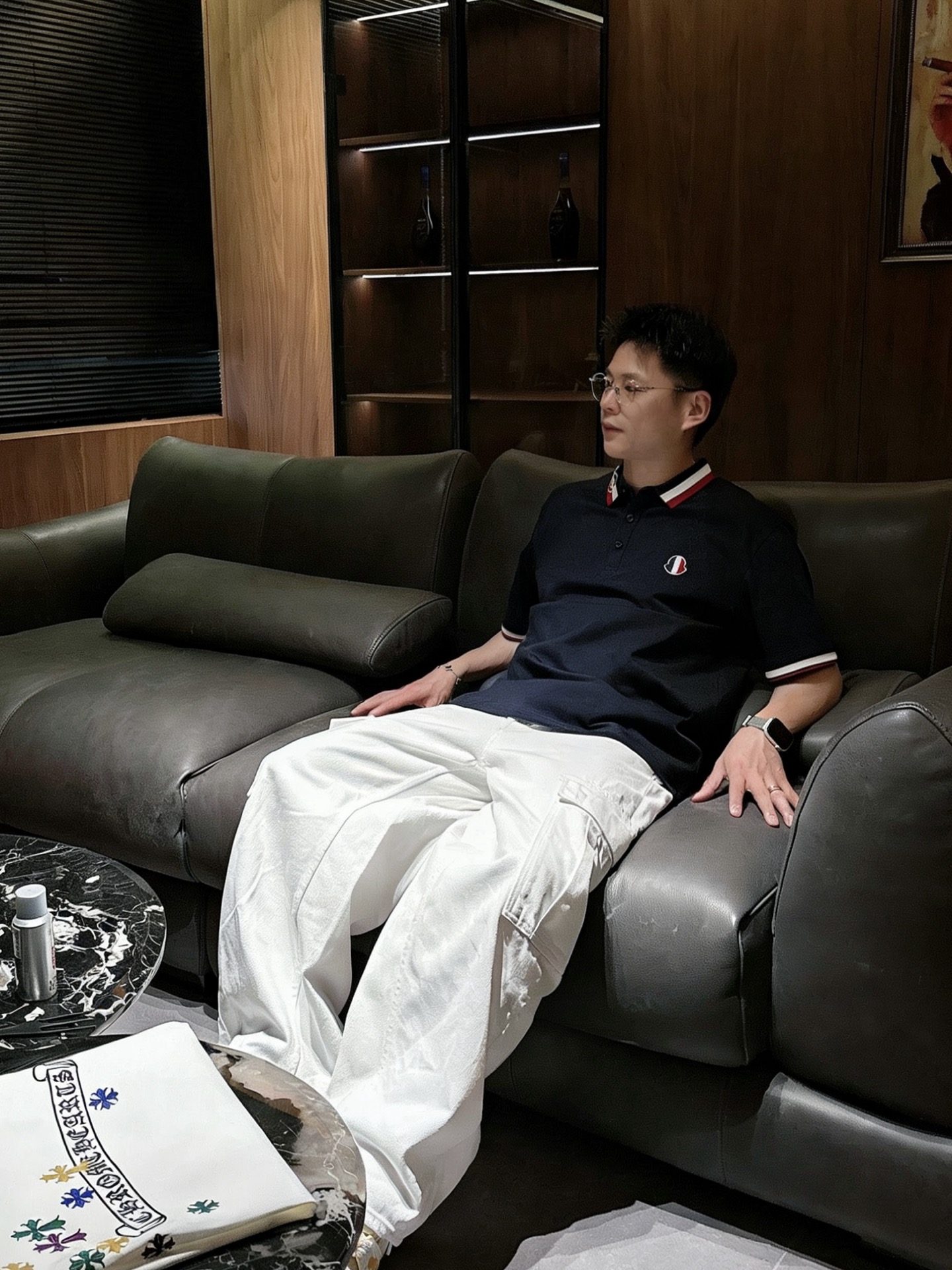 蒙口Moncler 经典三色撞色领刺绣短袖Polo衫 男士商务休闲翻领上衣尺码：M-3XL码▪️ 采用高