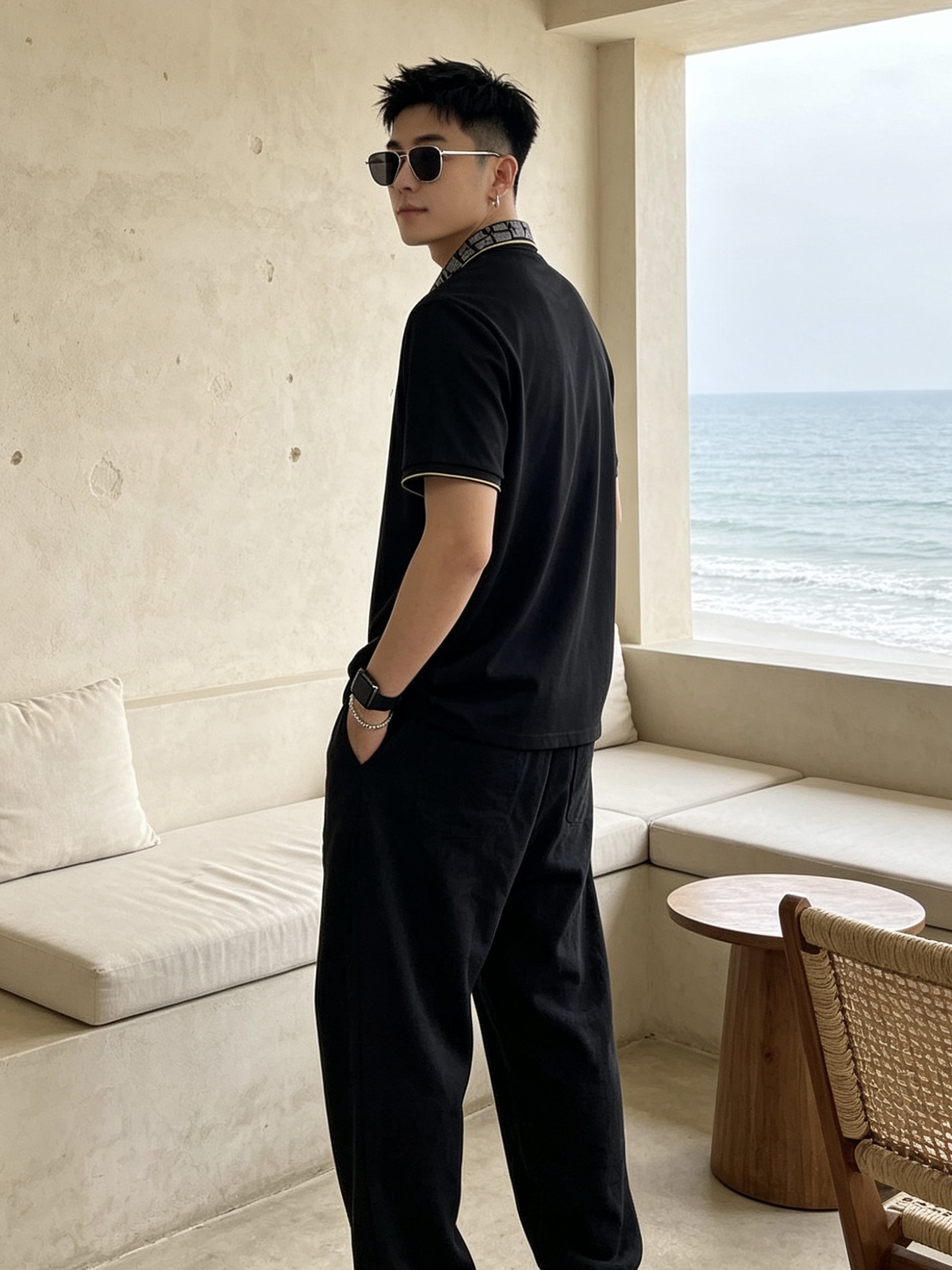 🔥 芬迪 FENDI 双F老花领刺绣短袖Polo衫📏 尺码：M-3XL💎 面料工艺甄选高支精梳珠地棉，触