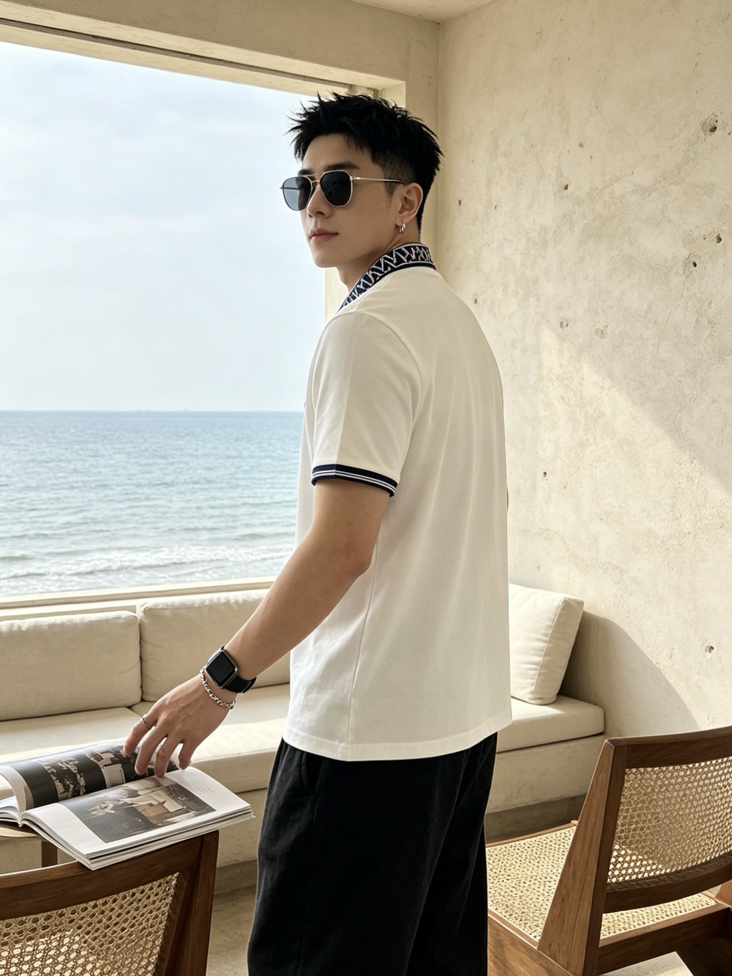 🔥 盟可睐 Moncler 字母提花领刺绣短袖Polo衫📏 尺码：M-3XL💎 面料工艺甄选高支精梳珠地