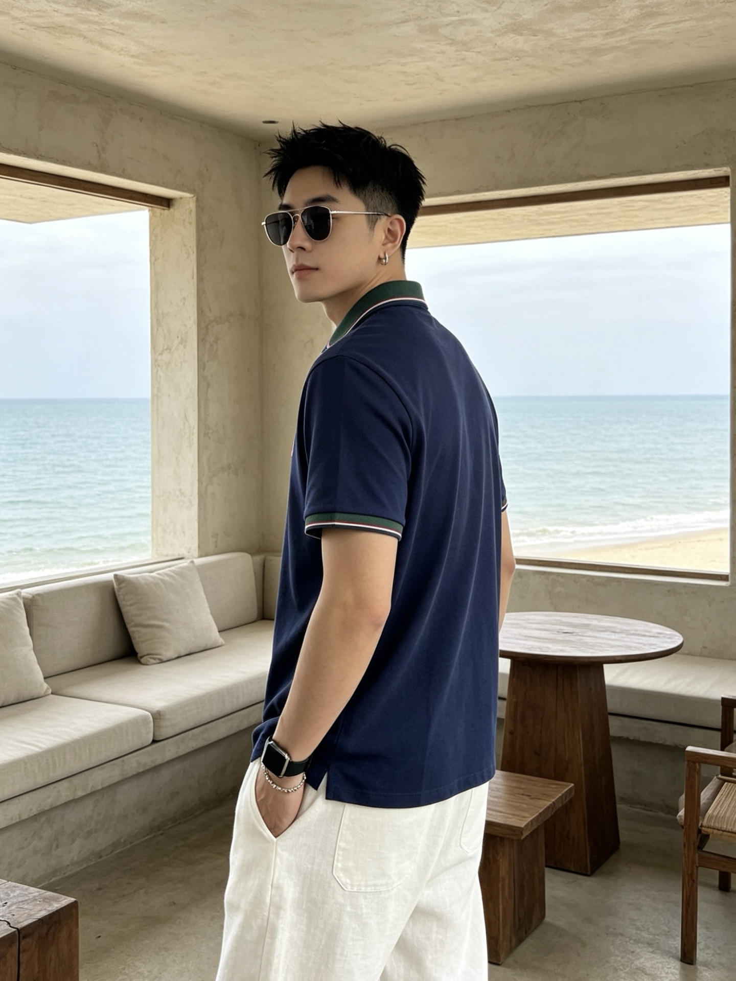 🔥 盟可睐 Moncler 绿领织带刺绣短袖Polo衫📏 尺码：M-3XL💎 面料工艺甄选高支精梳珠地棉