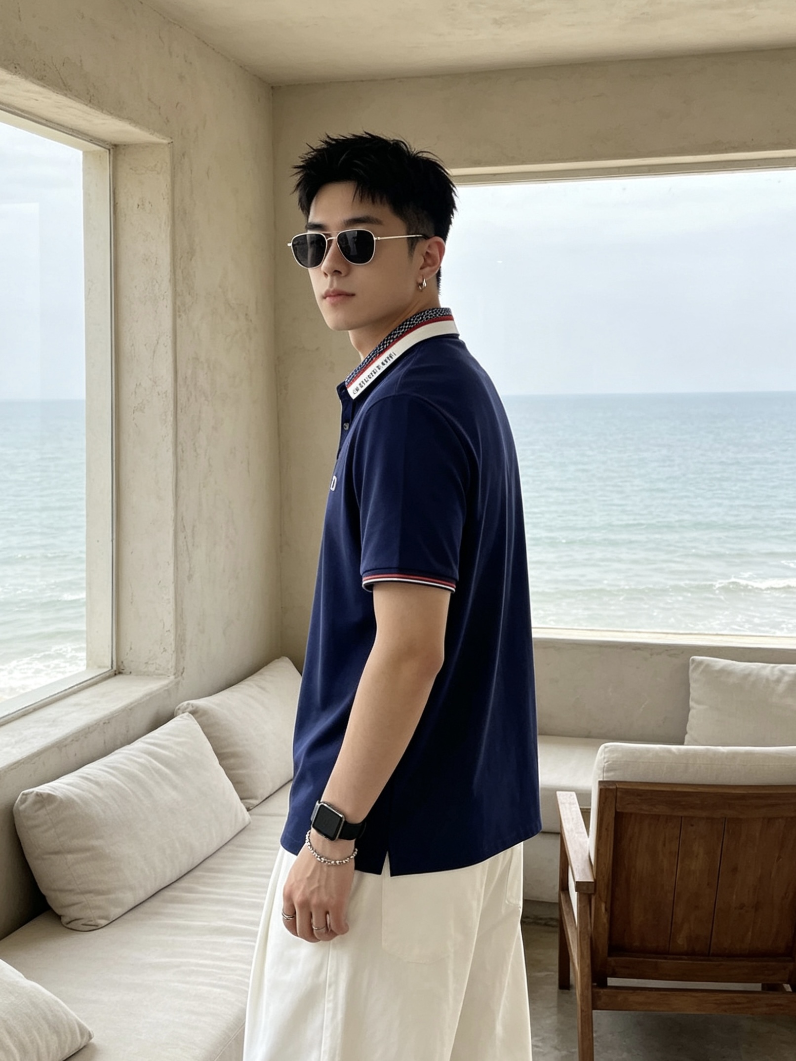 🔥 迪奥 Christian Dior 字母织带领CD刺绣短袖Polo衫📏 尺码：M-3XL💎 面料工艺