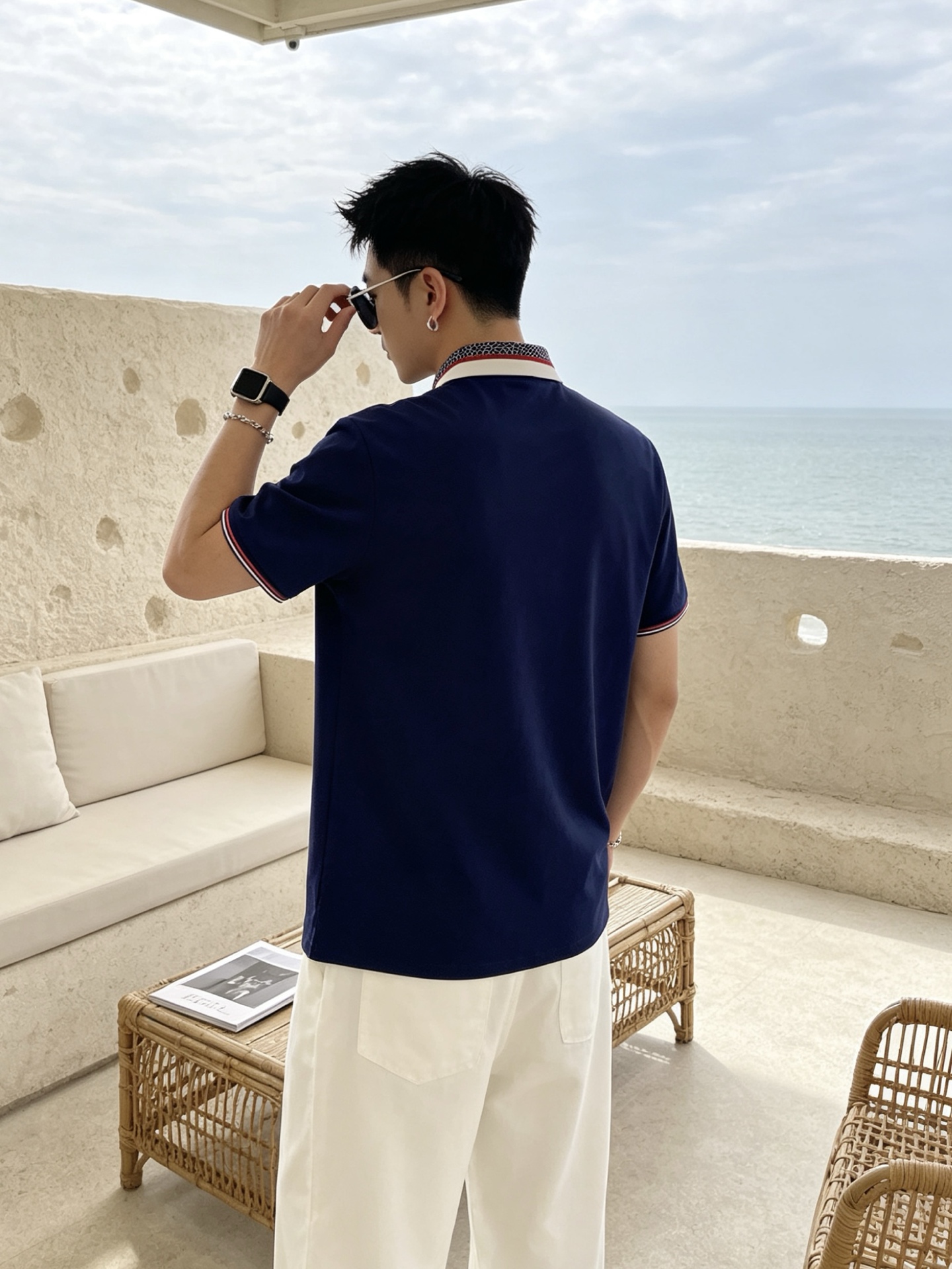 🔥 迪奥 Christian Dior 字母织带领CD刺绣短袖Polo衫📏 尺码：M-3XL💎 面料工艺