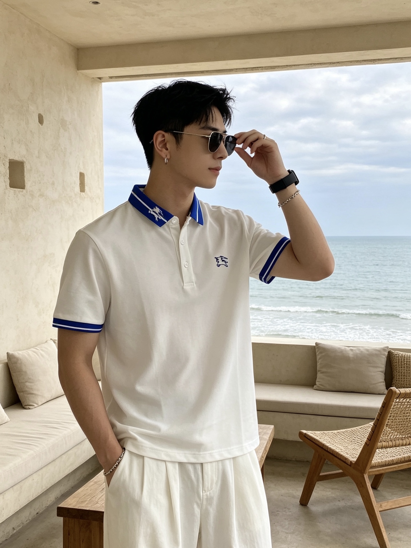 🔥 博柏利 Burberry 骑士标领刺绣短袖Polo衫📏 尺码：M-3XL💎 面料工艺甄选高支精梳珠地