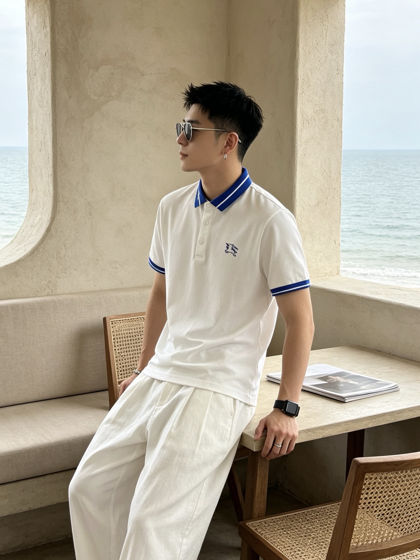 🔥 博柏利 Burberry 骑士标领刺绣短袖Polo衫📏 尺码：M-3XL💎 面料工艺甄选高支精梳珠地