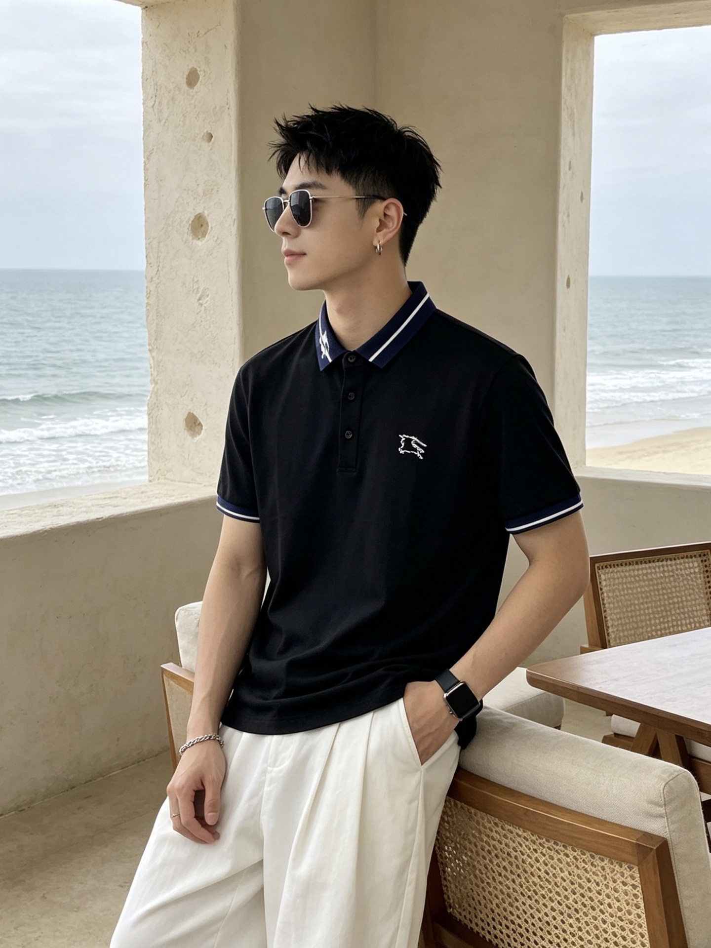 🔥 博柏利 Burberry 骑士标领刺绣短袖Polo衫📏 尺码：M-3XL💎 面料工艺甄选高支精梳珠地