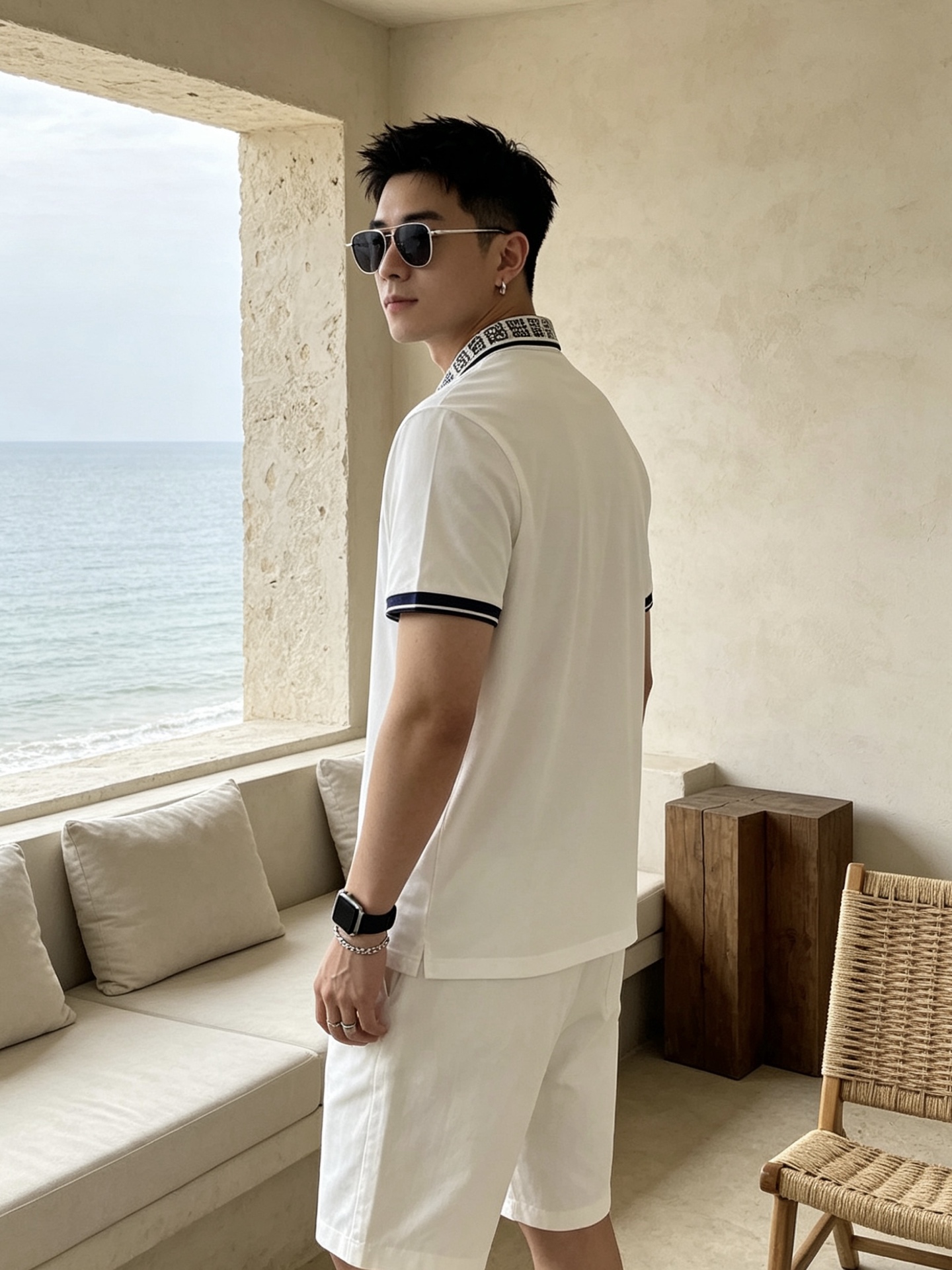 🔥 罗意威 LOEWE 老花领刺绣短袖Polo衫📏 尺码：M-3XL💎 面料工艺甄选高支精梳珠地棉，触感