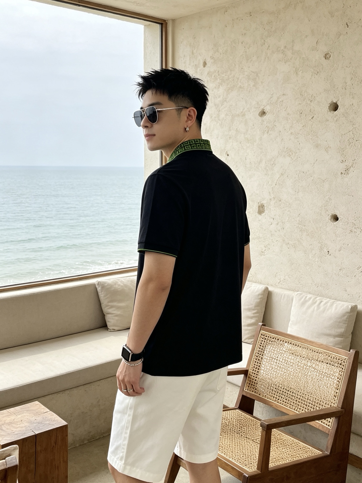 🔥 纪梵希 GIVENCHY 回纹领刺绣短袖Polo衫📏 尺码：M-3XL💎 面料工艺甄选高支精梳珠地棉