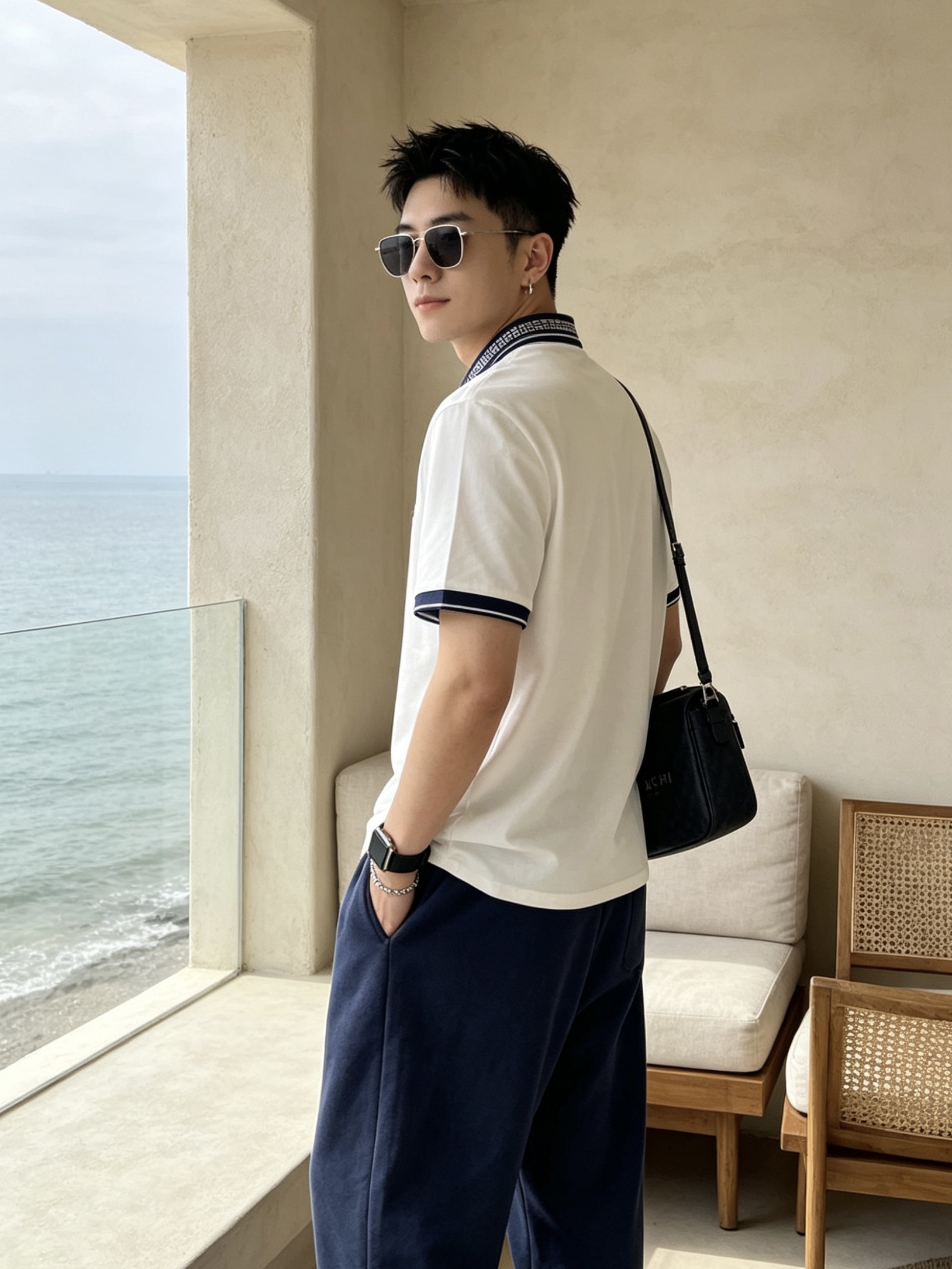 🔥 纪梵希 GIVENCHY 回纹领刺绣短袖Polo衫📏 尺码：M-3XL💎 面料工艺甄选高支精梳珠地棉