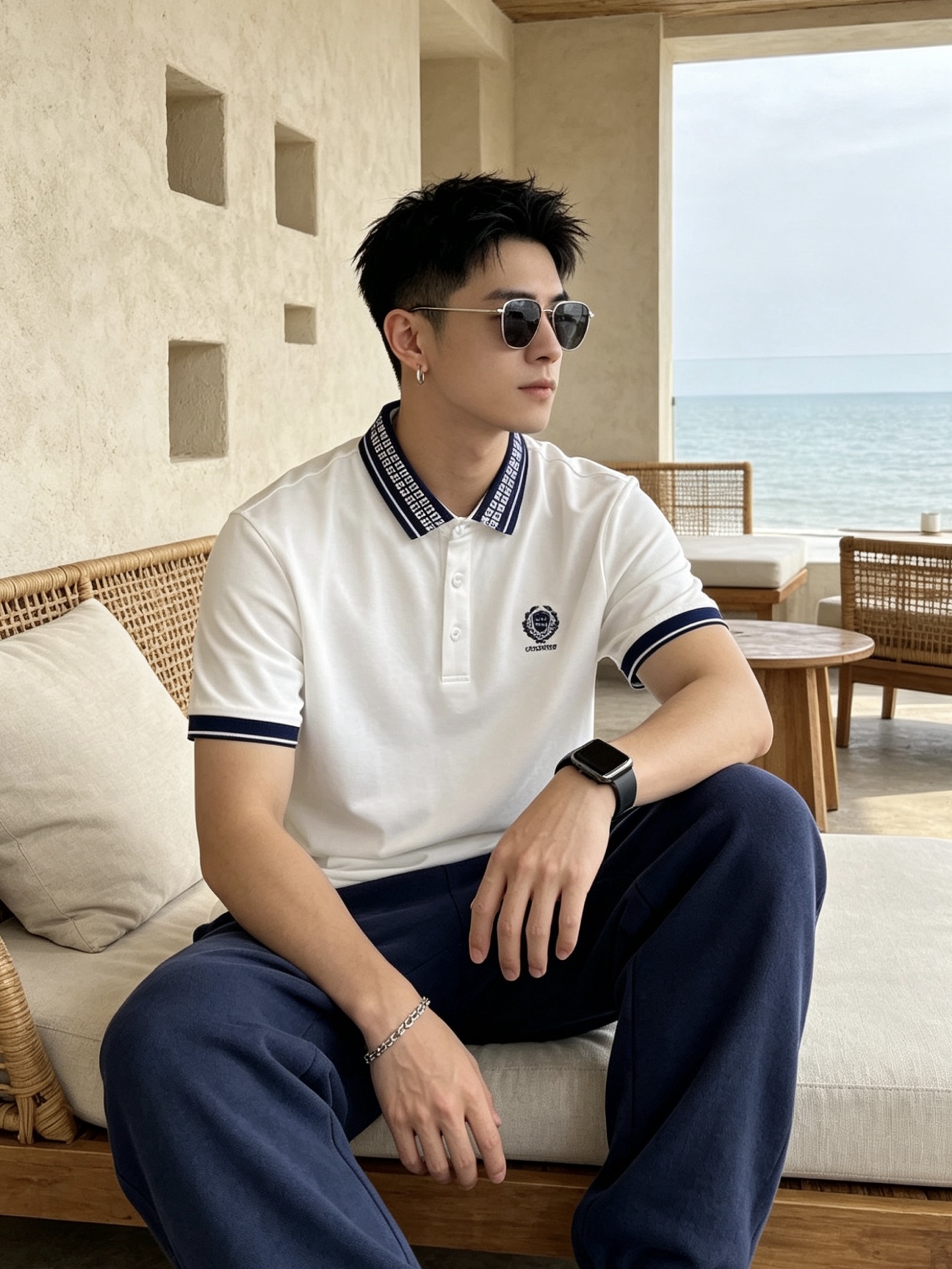 🔥 纪梵希 GIVENCHY 回纹领刺绣短袖Polo衫📏 尺码：M-3XL💎 面料工艺甄选高支精梳珠地棉