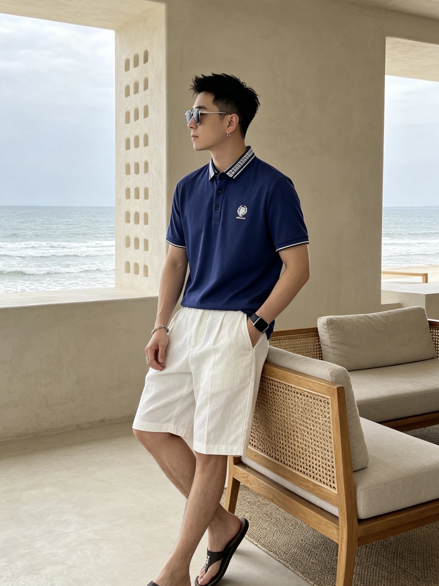 🔥 纪梵希 GIVENCHY 回纹领刺绣短袖Polo衫📏 尺码：M-3XL💎 面料工艺甄选高支精梳珠地棉