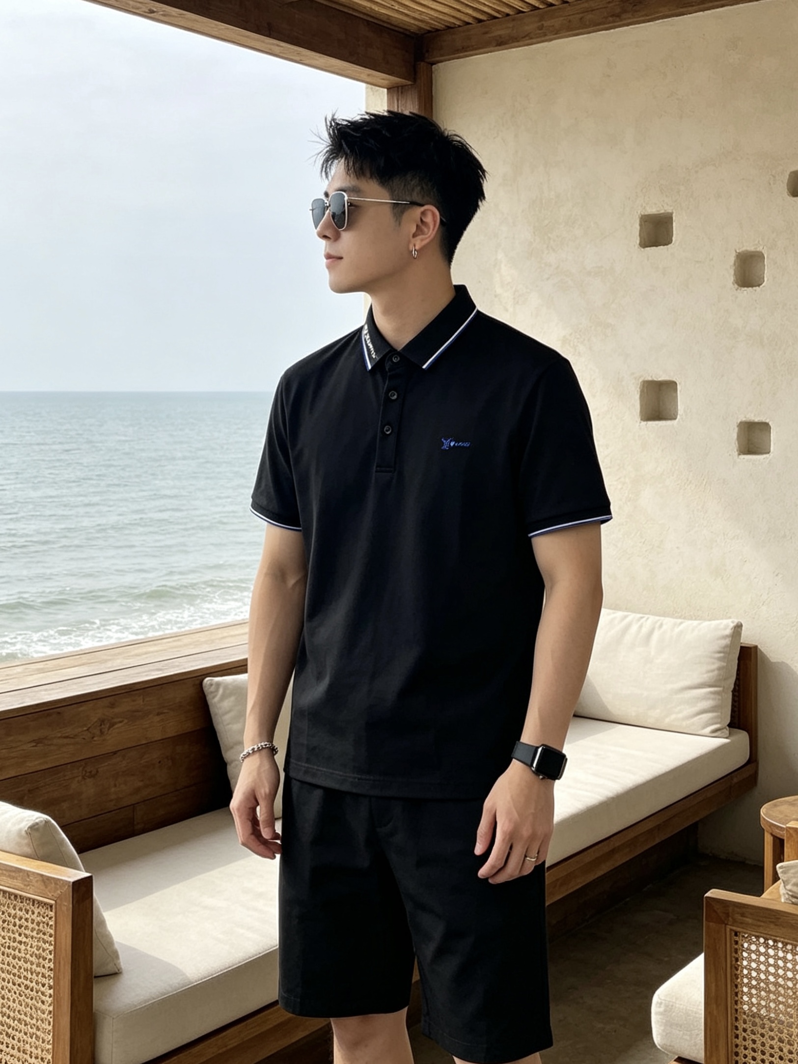 🔥 路易威登 Louis Vuitton 字母领刺绣短袖Polo衫📏 尺码：M-3XL💎 面料工艺甄选高