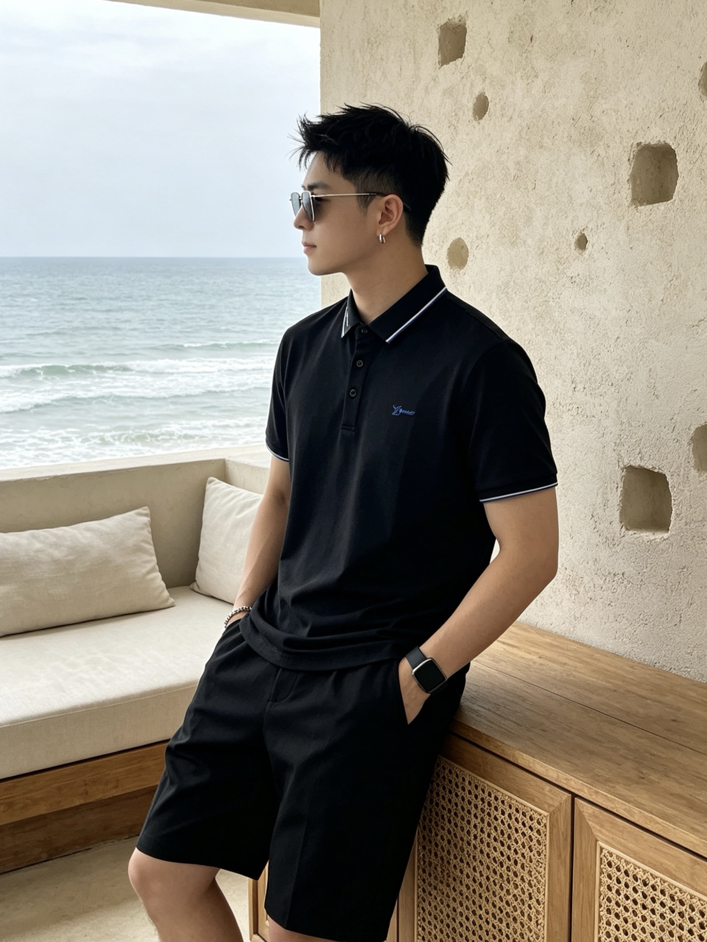 🔥 路易威登 Louis Vuitton 字母领刺绣短袖Polo衫📏 尺码：M-3XL💎 面料工艺甄选高