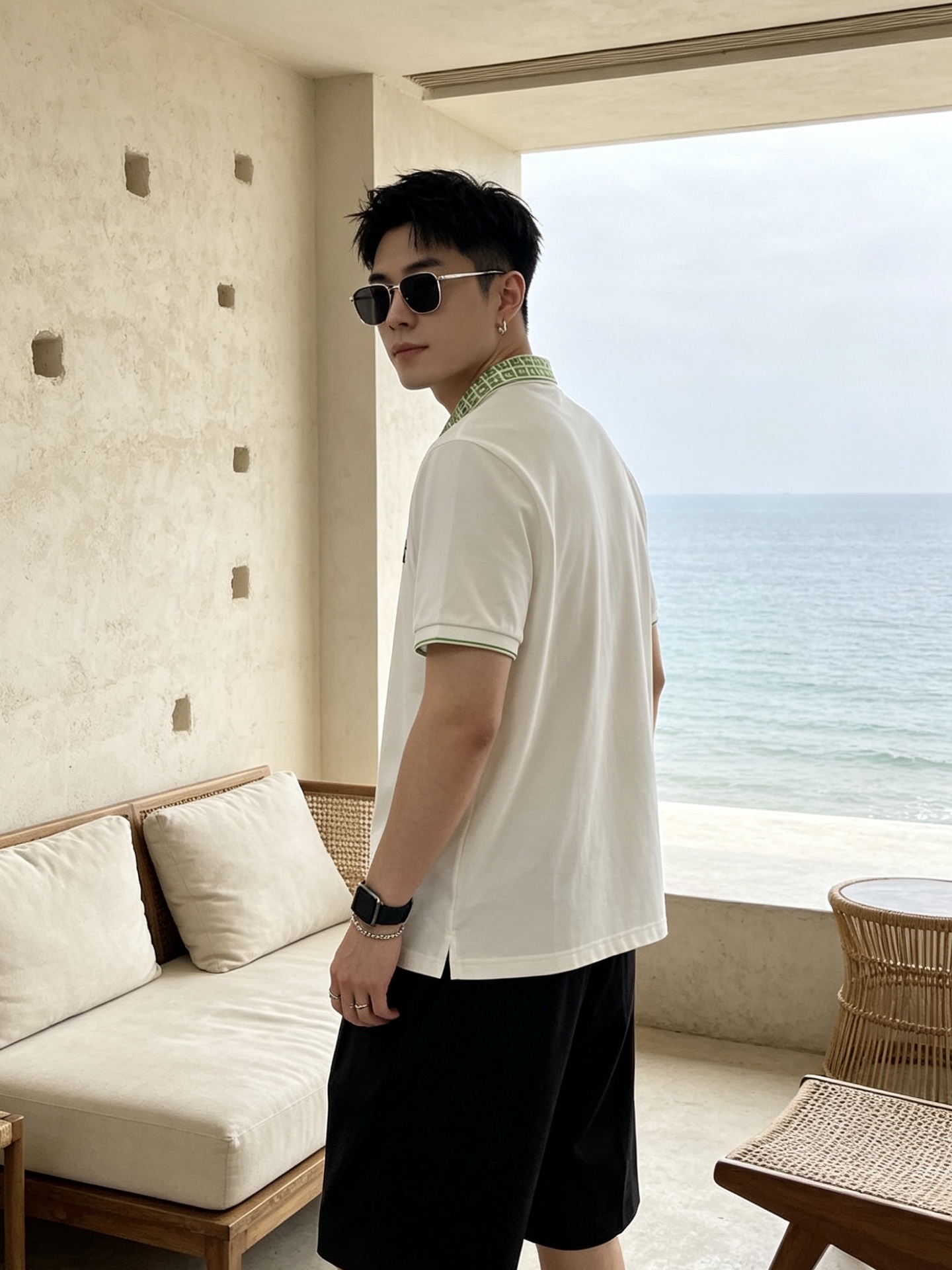 🔥 纪梵希 GIVENCHY 回纹领刺绣短袖Polo衫📏 尺码：M-3XL💎 面料工艺甄选高支精梳珠地棉