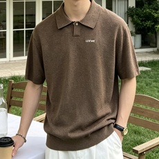 罗意威(LOEWE)针织Polo短袖T恤尺码M-3XL|▫ 深棕/燕麦米两色可选,低饱和色调适配度高,可 罗意威(LOEWE)针织Polo短袖T恤尺码M-3XL|▫ 深棕/燕麦米两色可选,低饱和色调适配度高,可