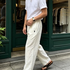 拉夫劳伦(Ralph Lauren)小马刺绣松紧腰阔腿休闲裤尺码S-XL|▫ 深灰竖纹/奶白两色可选,适 拉夫劳伦(Ralph Lauren)小马刺绣松紧腰阔腿休闲裤尺码S-XL|▫ 深灰竖纹/奶白两色可选,适