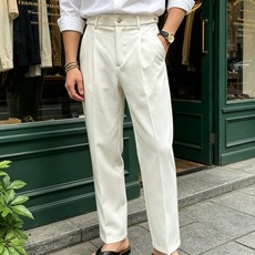 罗意威(LOEWE)金属腰扣垂感直筒西裤尺码S-XL|▫ 经典黑/白两色可选,适配T恤、衬衫、针织衫,轻 罗意威(LOEWE)金属腰扣垂感直筒西裤尺码S-XL|▫ 经典黑/白两色可选,适配T恤、衬衫、针织衫,轻