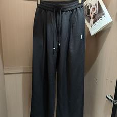 拉夫劳伦(Ralph Lauren)小马刺绣松紧腰阔腿休闲裤尺码S-XL|▫ 深灰竖纹/奶白两色可选,适 拉夫劳伦(Ralph Lauren)小马刺绣松紧腰阔腿休闲裤尺码S-XL|▫ 深灰竖纹/奶白两色可选,适