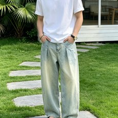 路易威登(LOUIS VUITTON)水洗浅蓝压褶阔腿牛仔裤尺码S-3XL|▫单款浅怀旧水洗蓝配色,清爽 路易威登(LOUIS VUITTON)水洗浅蓝压褶阔腿牛仔裤尺码S-3XL|▫单款浅怀旧水洗蓝配色,清爽