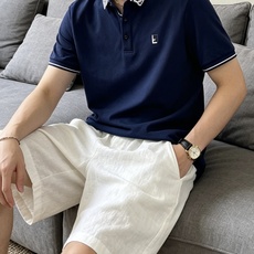 芬迪(FENDI)双F提花领短袖Polo衫尺码M-3XL|▫配色分经典白、藏青两色,白色清爽干净适配浅色 芬迪(FENDI)双F提花领短袖Polo衫尺码M-3XL|▫配色分经典白、藏青两色,白色清爽干净适配浅色
